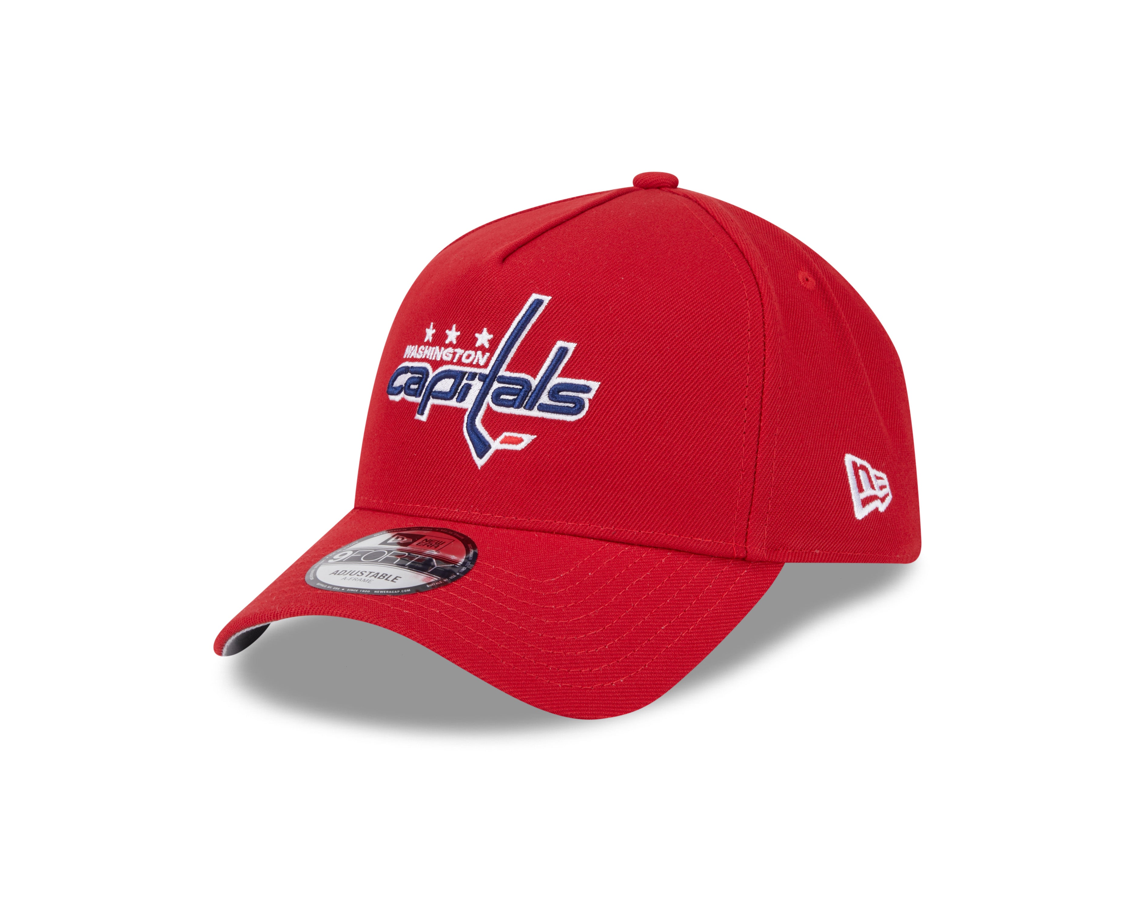 Casquette Snapback 9Forty A-Frame rouge pour homme des Washington Capitals de la LNH de New Era