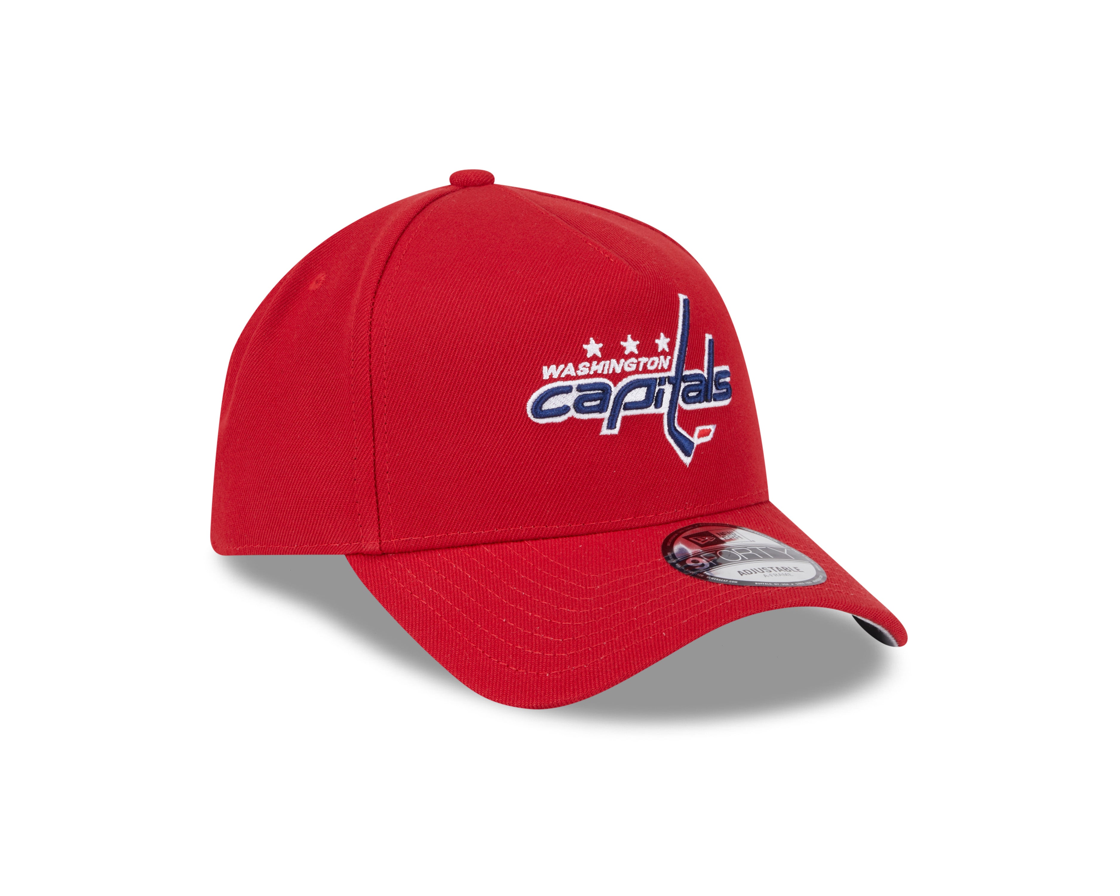 Casquette Snapback 9Forty A-Frame rouge pour homme des Washington Capitals de la LNH de New Era