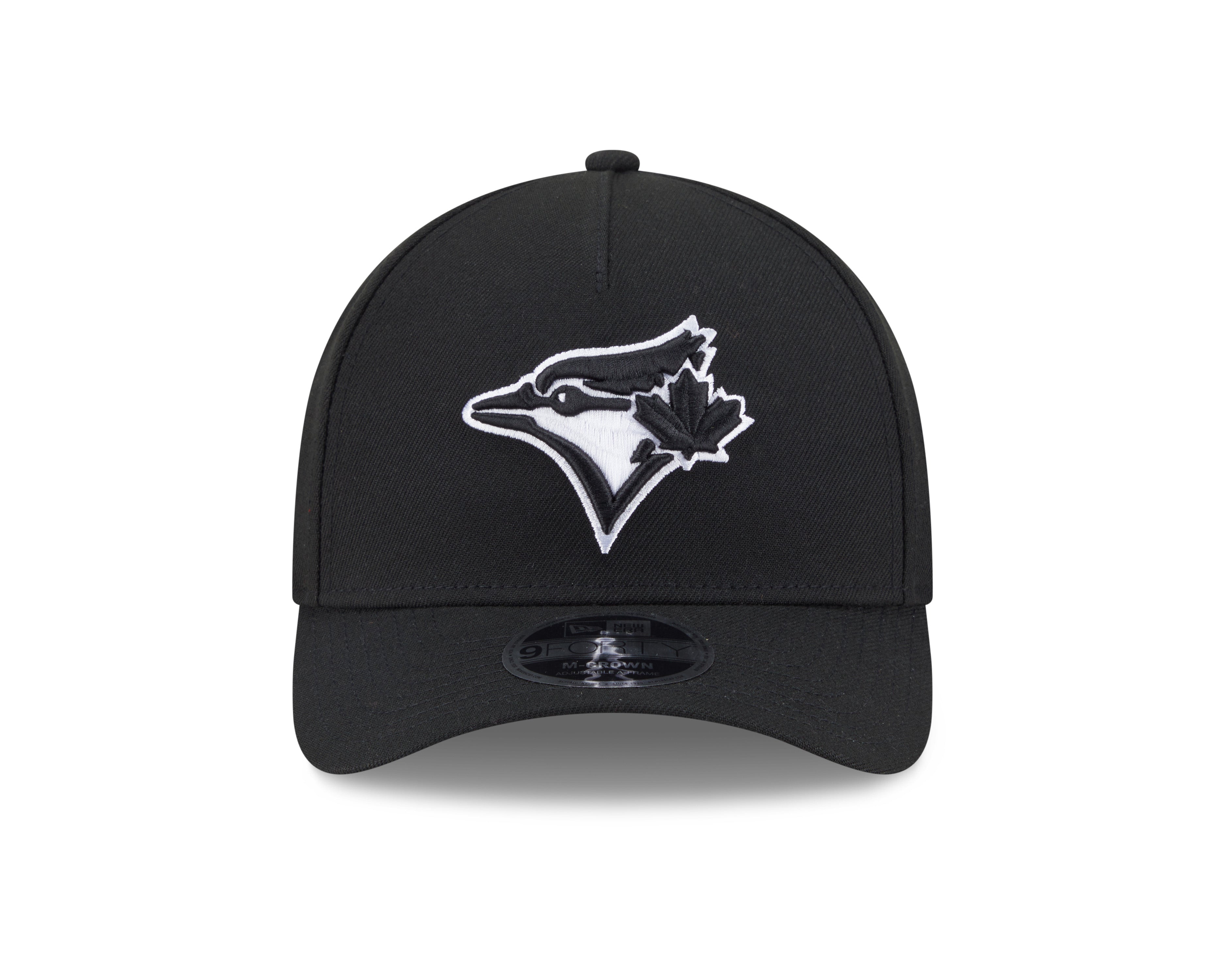 Casquette New Era 9Forty A-Frame noire et blanche pour homme des Blue Jays de Toronto (MLB)