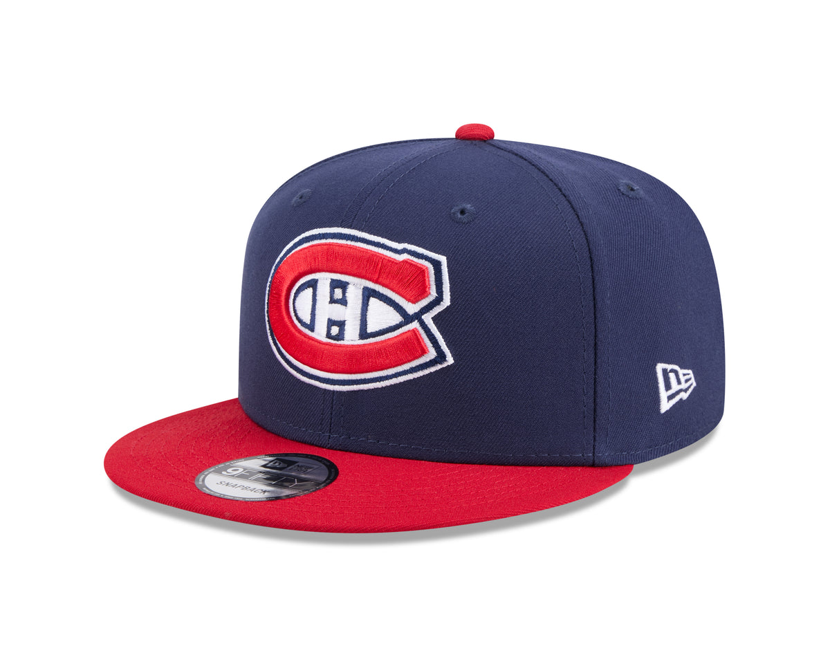 Montreal Canadiens NHL New Era Men's Navy/Red Two Tone 9Fifty Basic Snapback