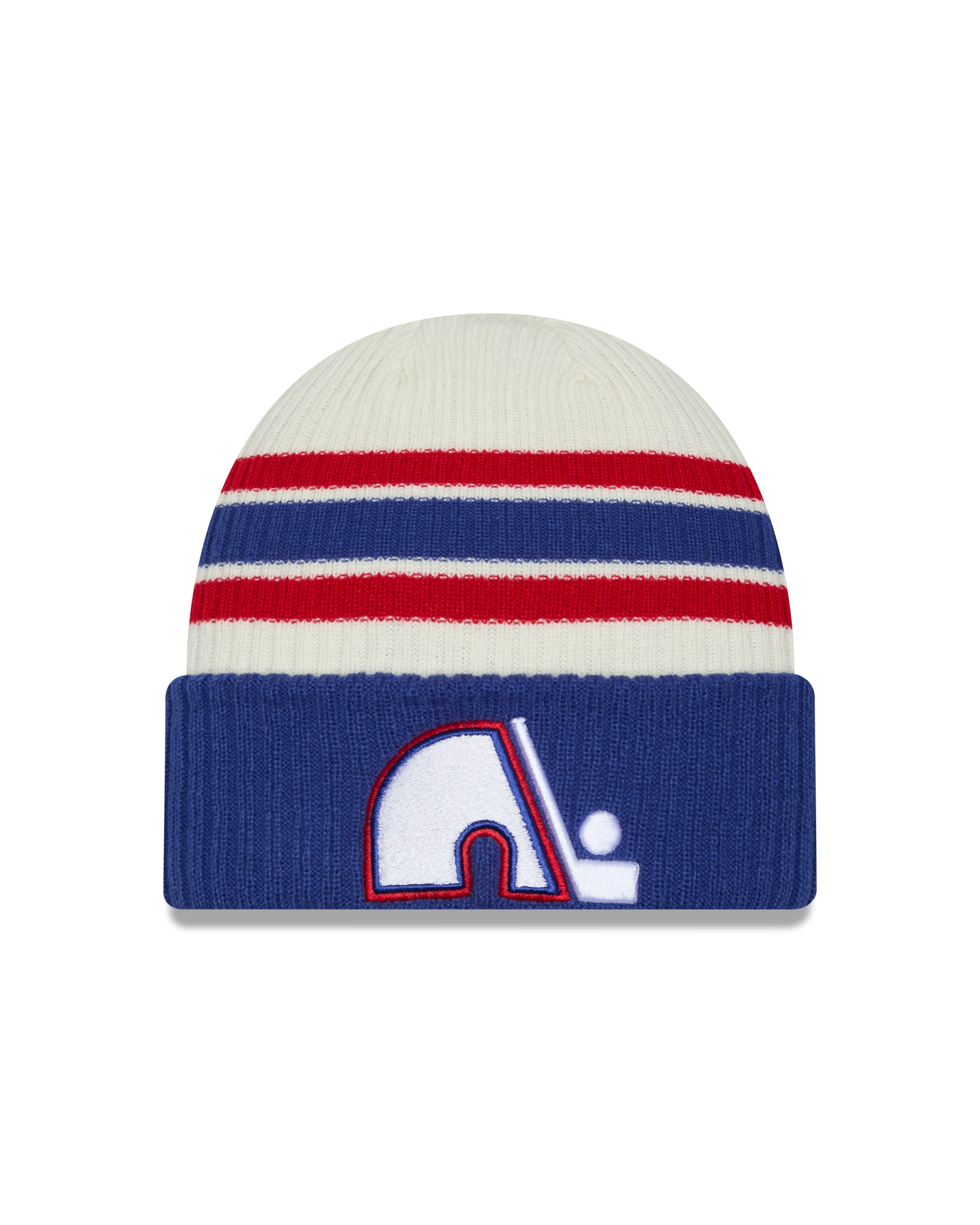 Bonnet en tricot vintage des Nordiques de Québec NHL New Era pour hommes