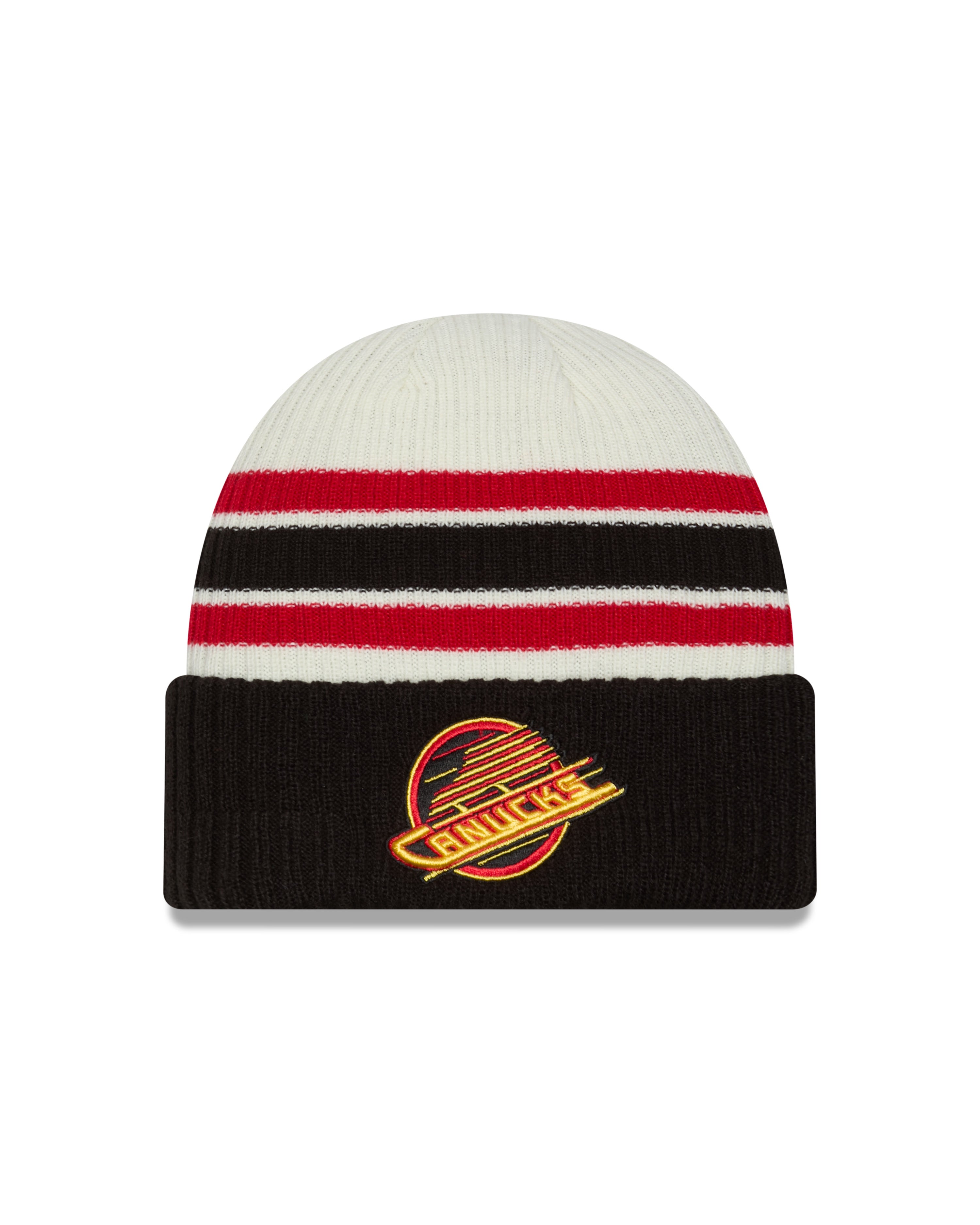 Bonnet en tricot vintage pour homme Vancouver Canucks NHL New Era