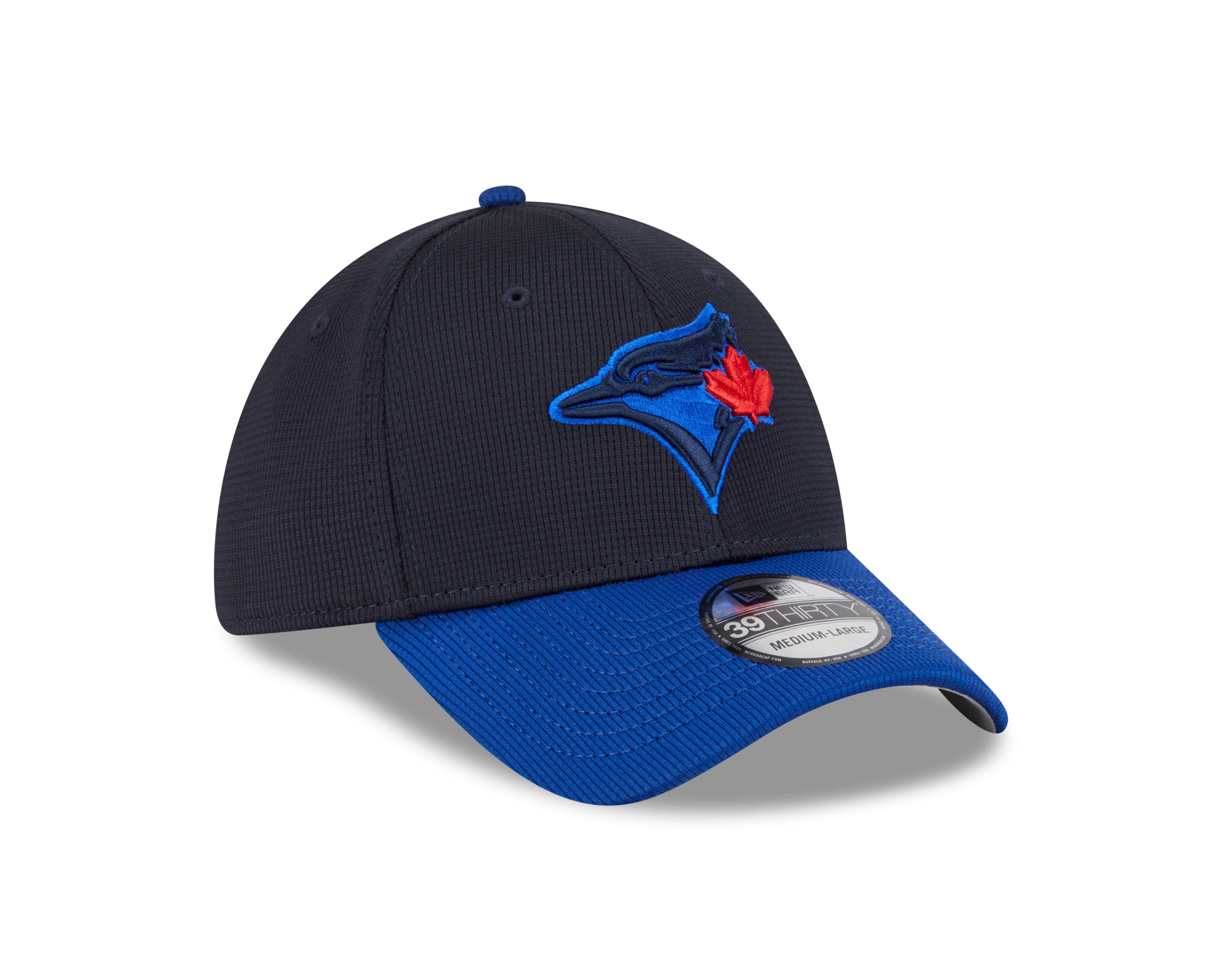 Toronto Blue Jays MLB New Era Men's Navy/Royal 39Thirty 2024 City Connect Stretch Fit Hat