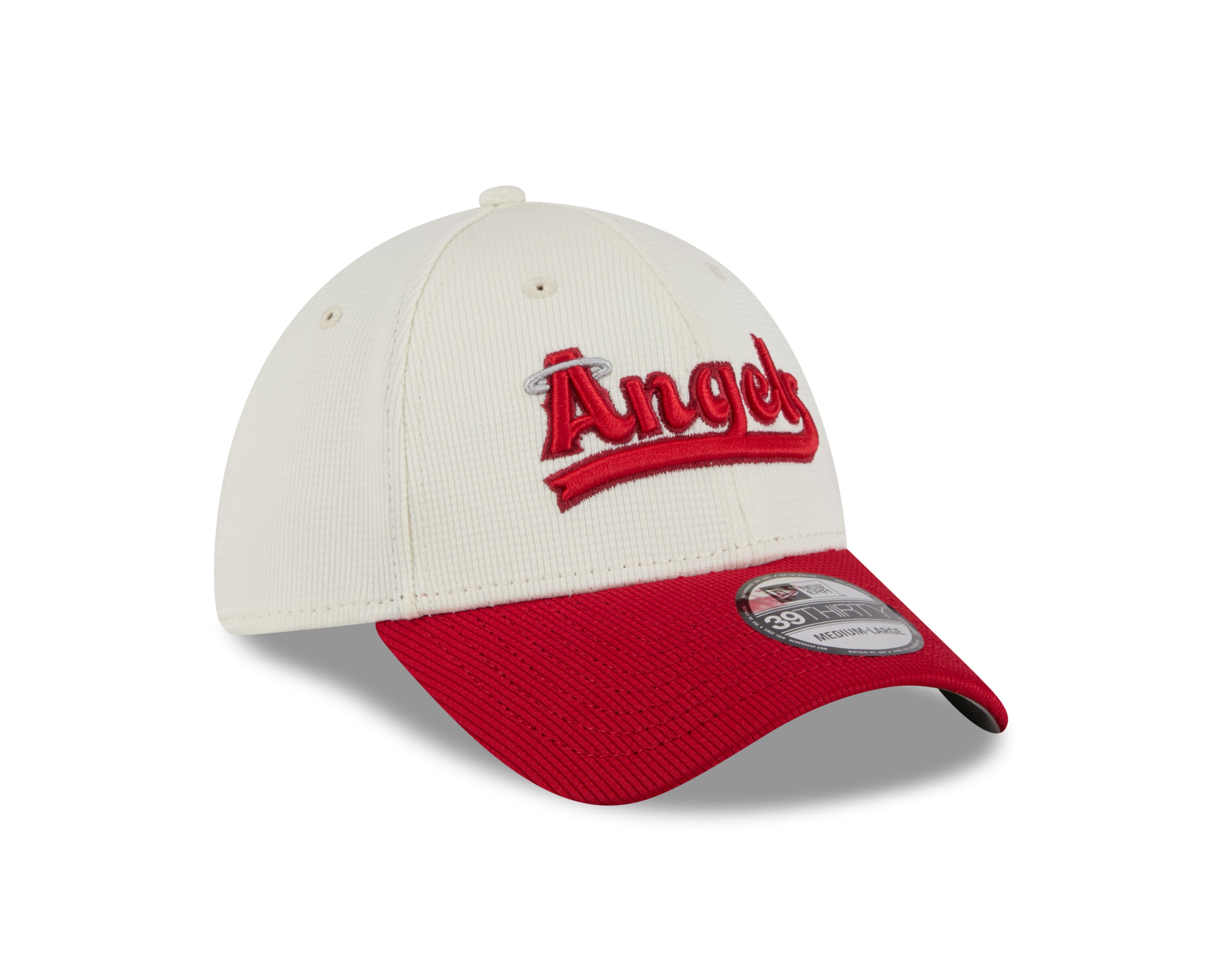 Casquette extensible City Connect 2022 beige/rouge New Era des Angels d'Anaheim pour homme
