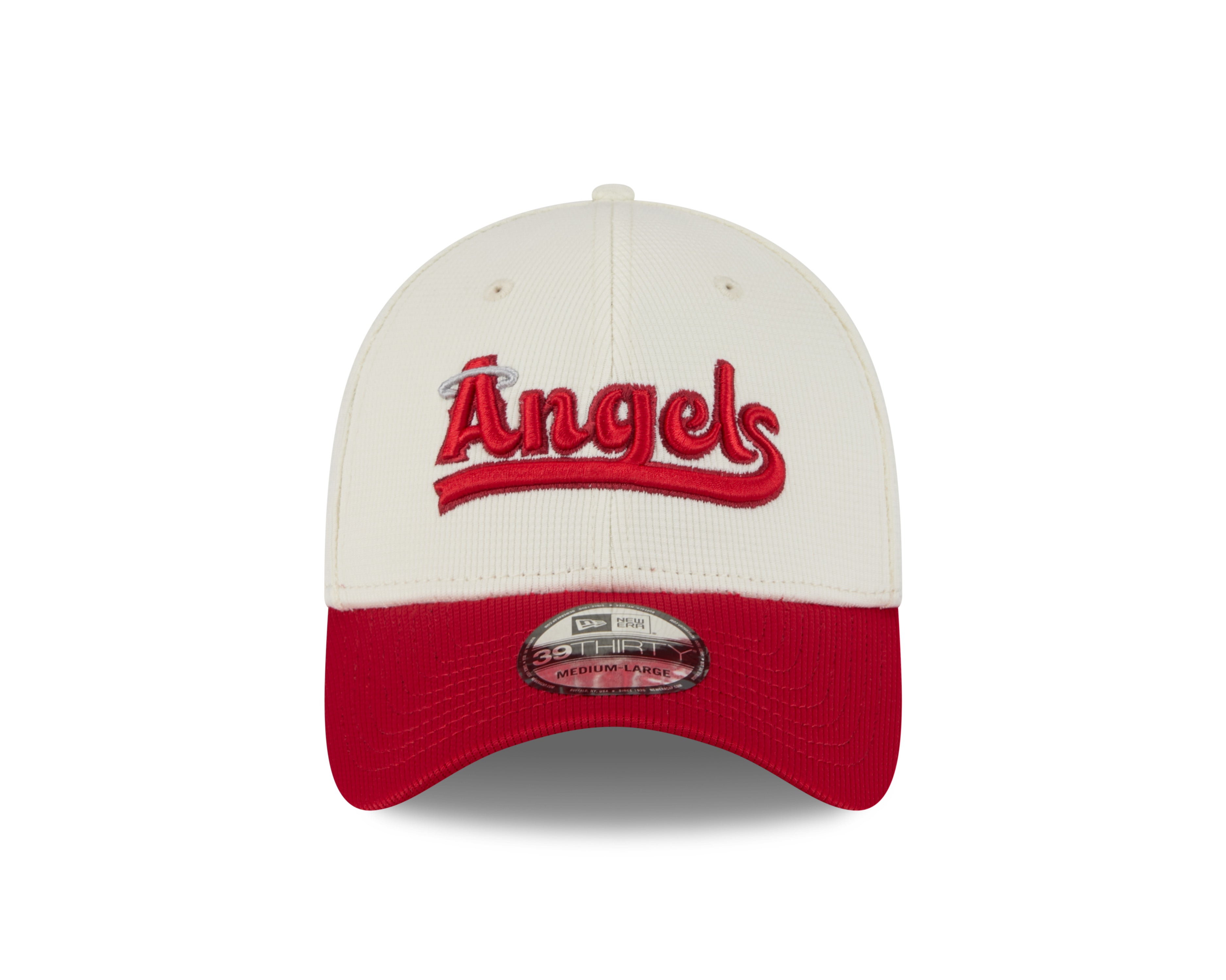 Casquette extensible City Connect 2022 beige/rouge New Era des Angels d'Anaheim pour homme