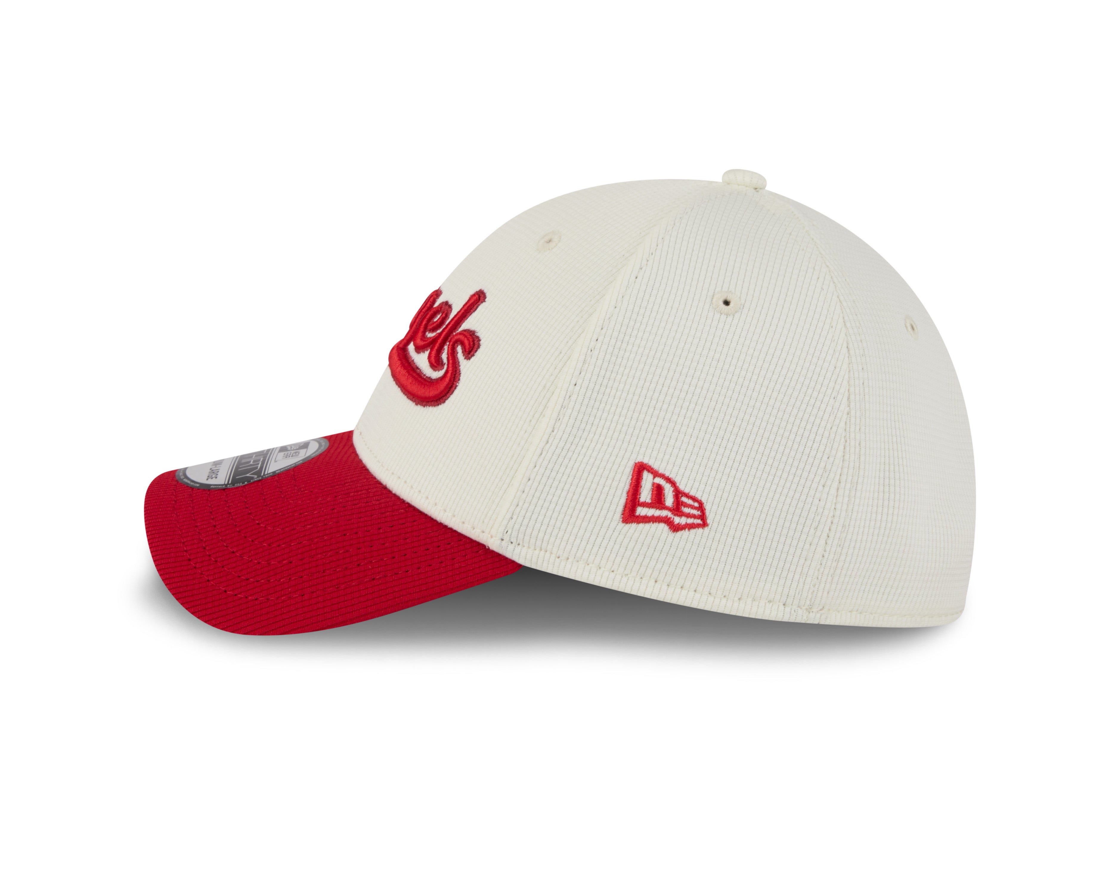 Casquette extensible City Connect 2022 beige/rouge New Era des Angels d'Anaheim pour homme