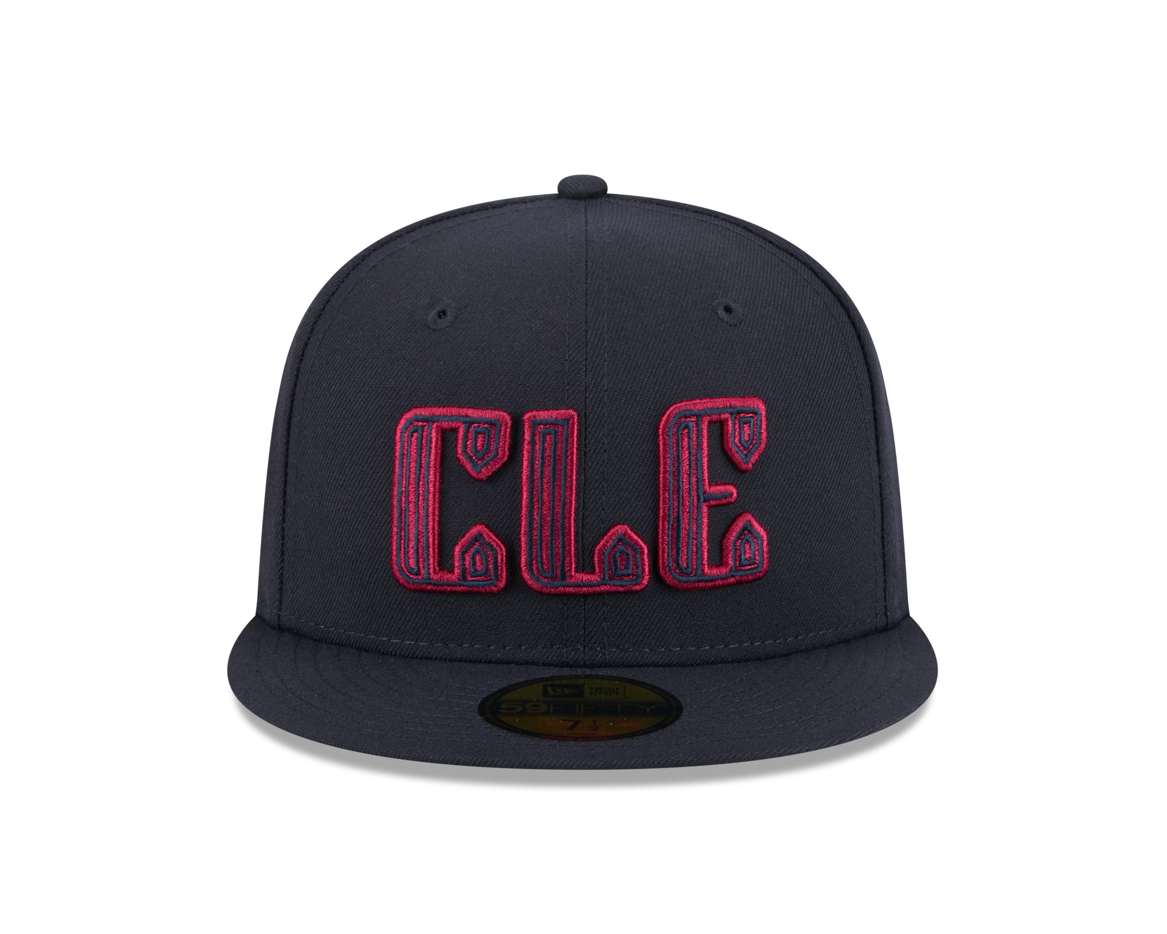 Casquette ajustée New Era 59Fifty City Connect 2024 pour homme, bleu marine, des Cleveland Guardians de la MLB