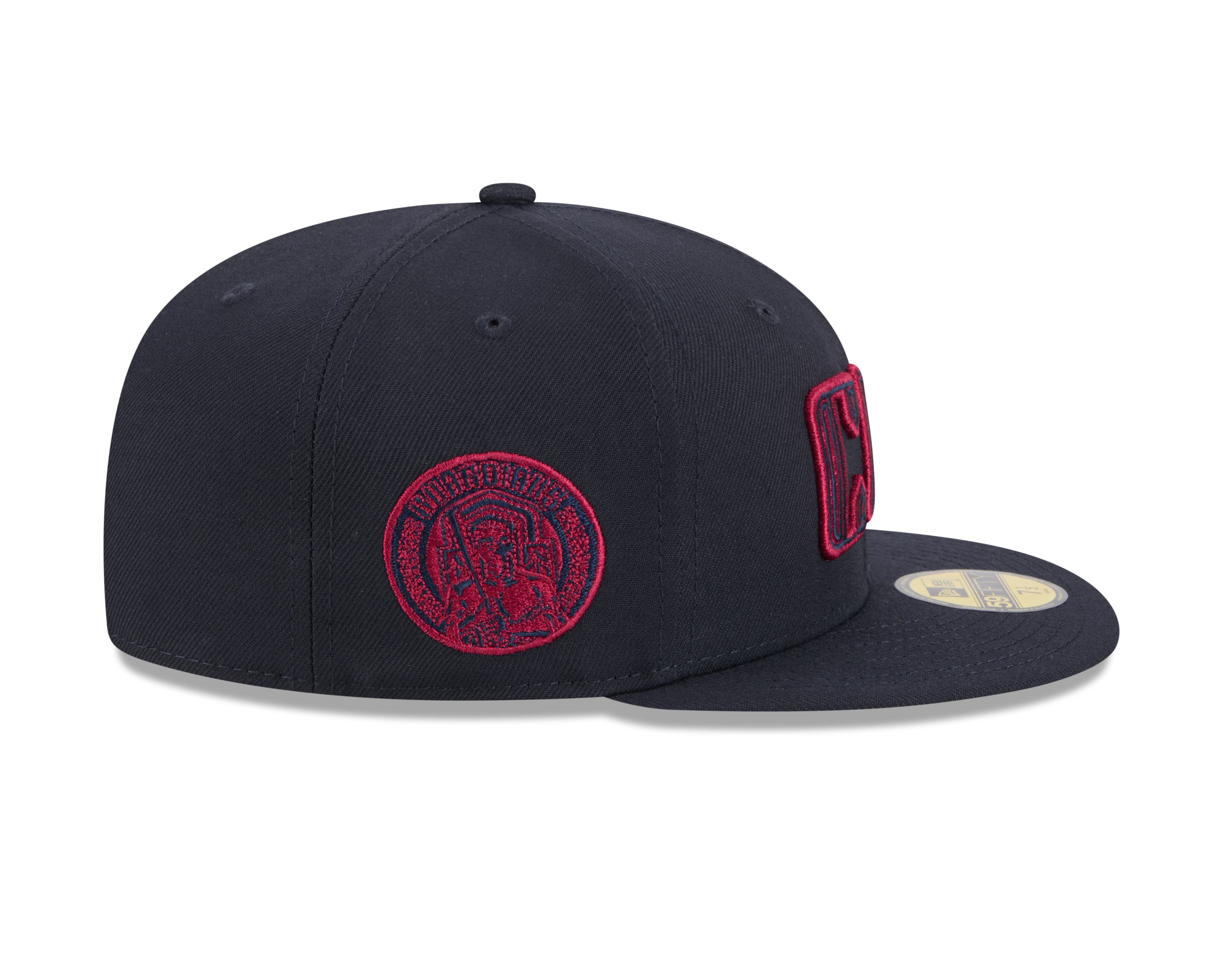 Casquette ajustée New Era 59Fifty City Connect 2024 pour homme, bleu marine, des Cleveland Guardians de la MLB
