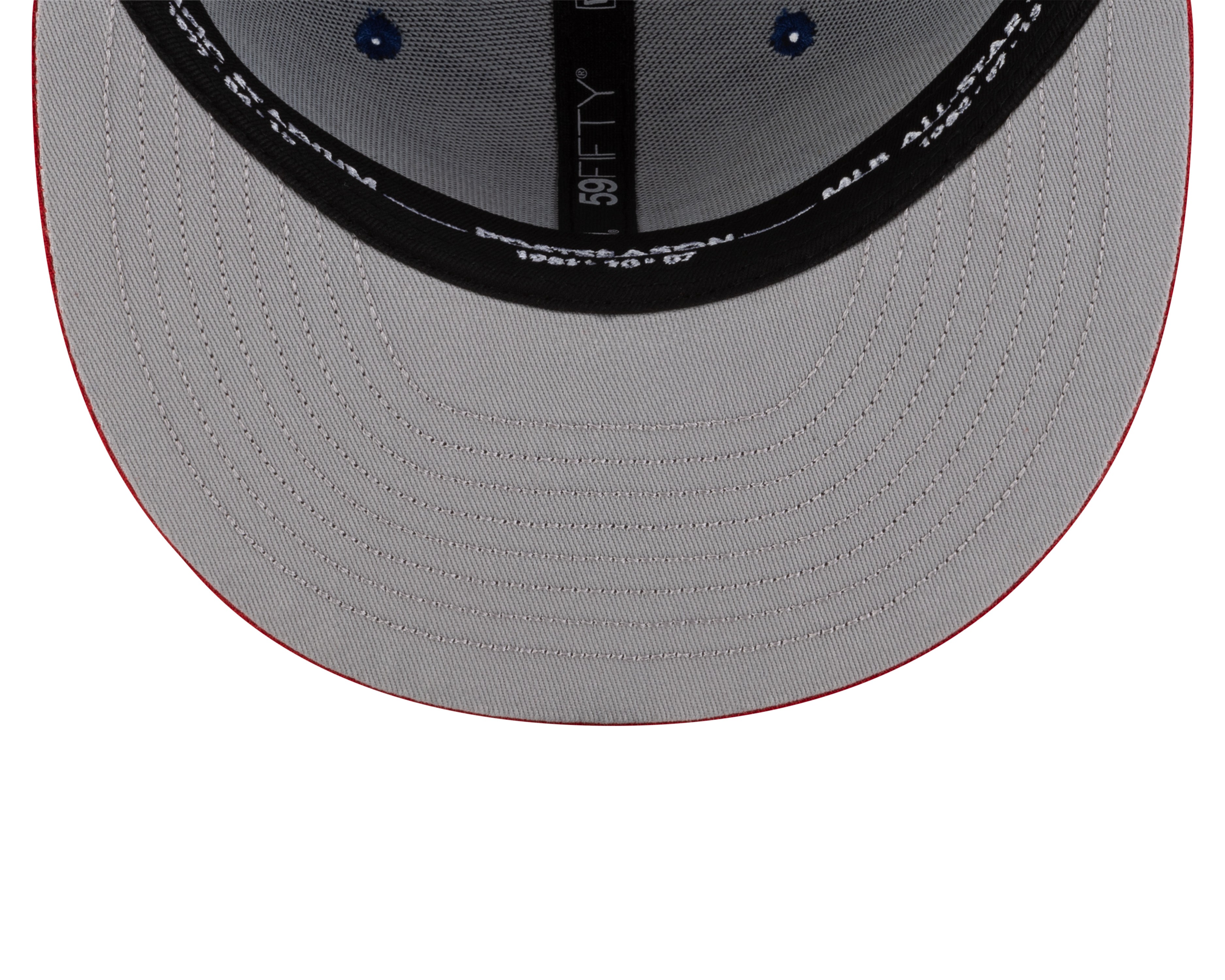 Montreal Expos MLB New Era Men's Royal Blue/Red 59Fifty Cooperstown All Over Patch Pride Fitted Hat