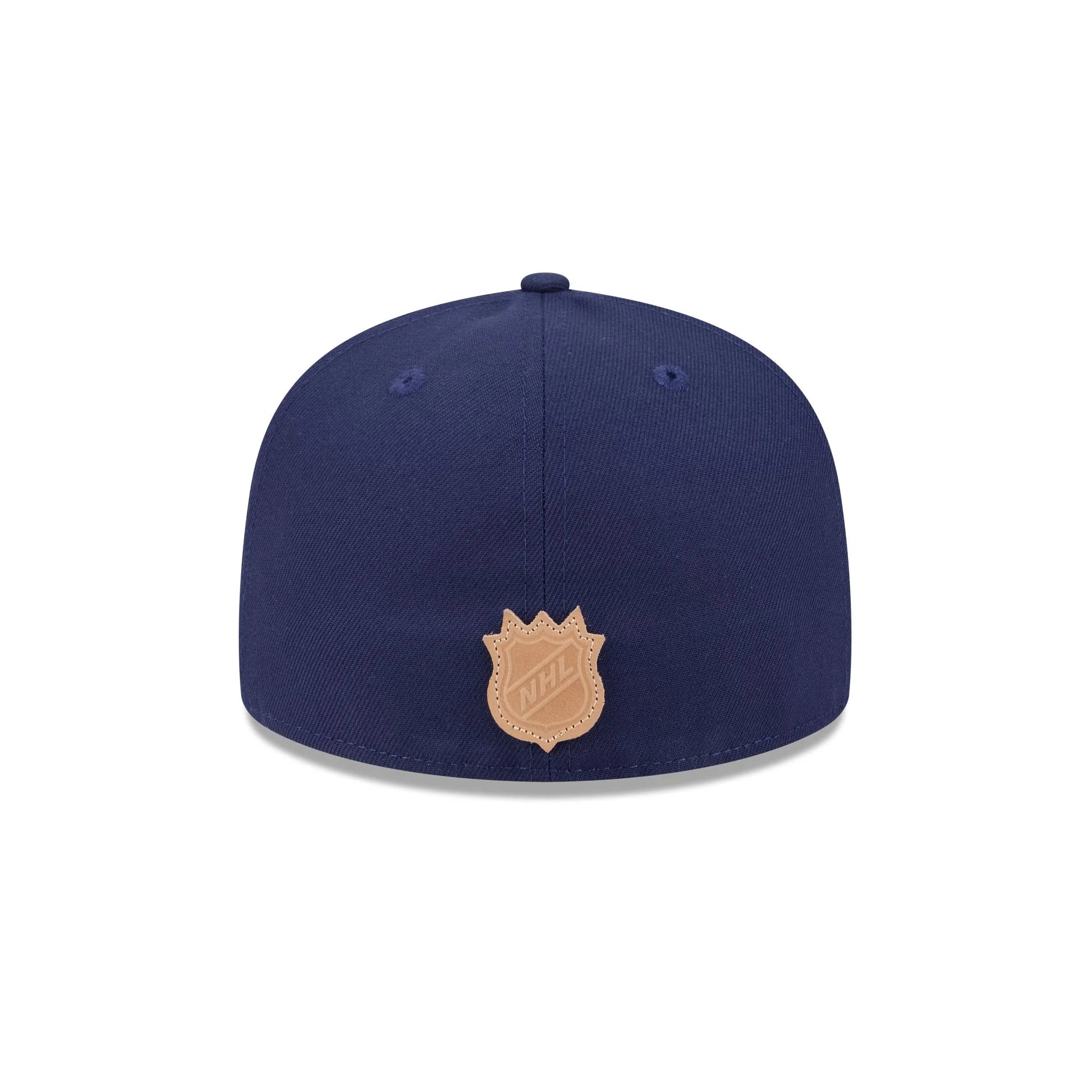 Casquette ajustée en cuir bleu royal/beige New Era 59Fifty pour homme des Canadiens de Montréal (NHL)