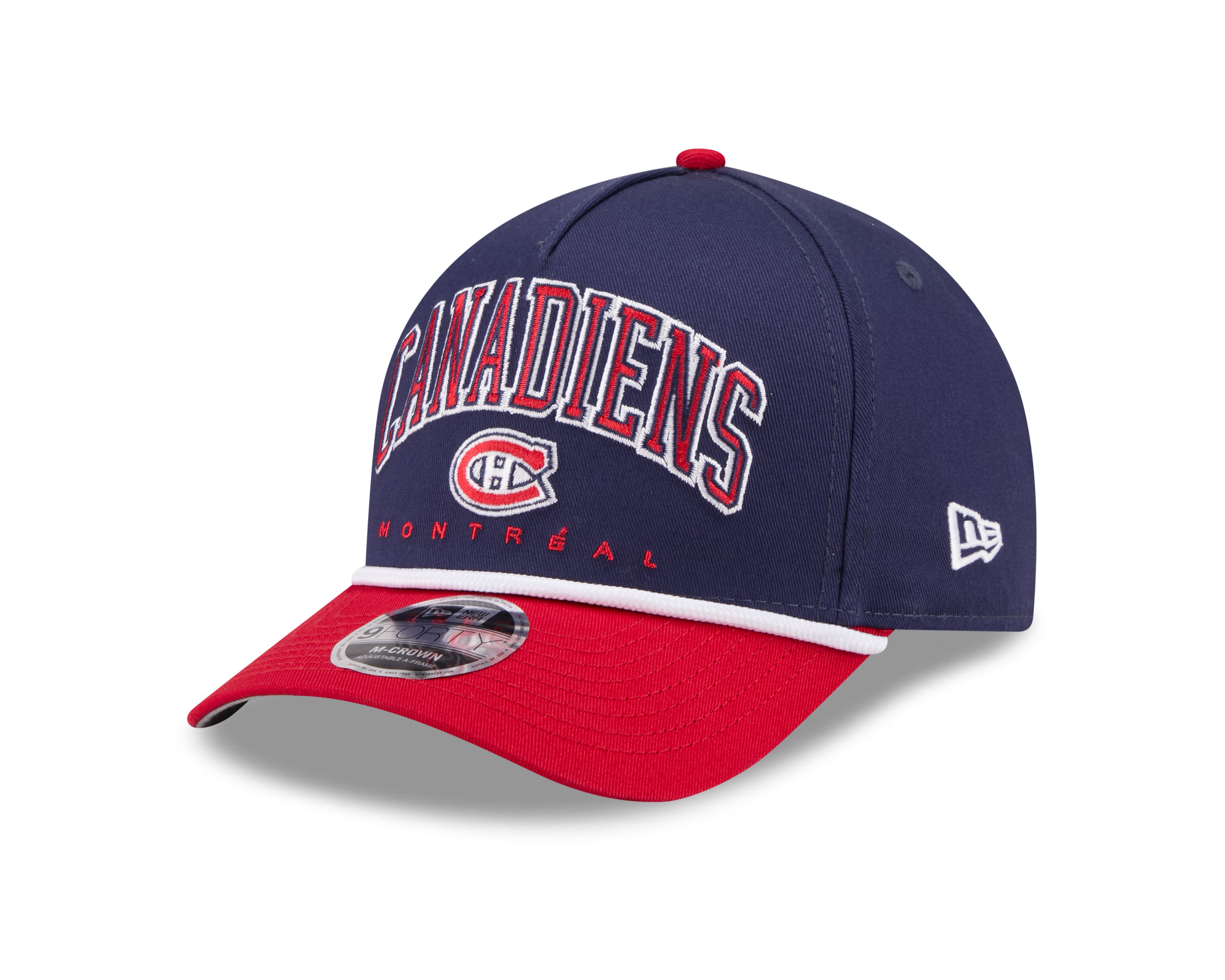 Montreal Canadiens NHL New Era Men's Royal Blue/Red 9FORTY M-Crown A-Frame Hat
