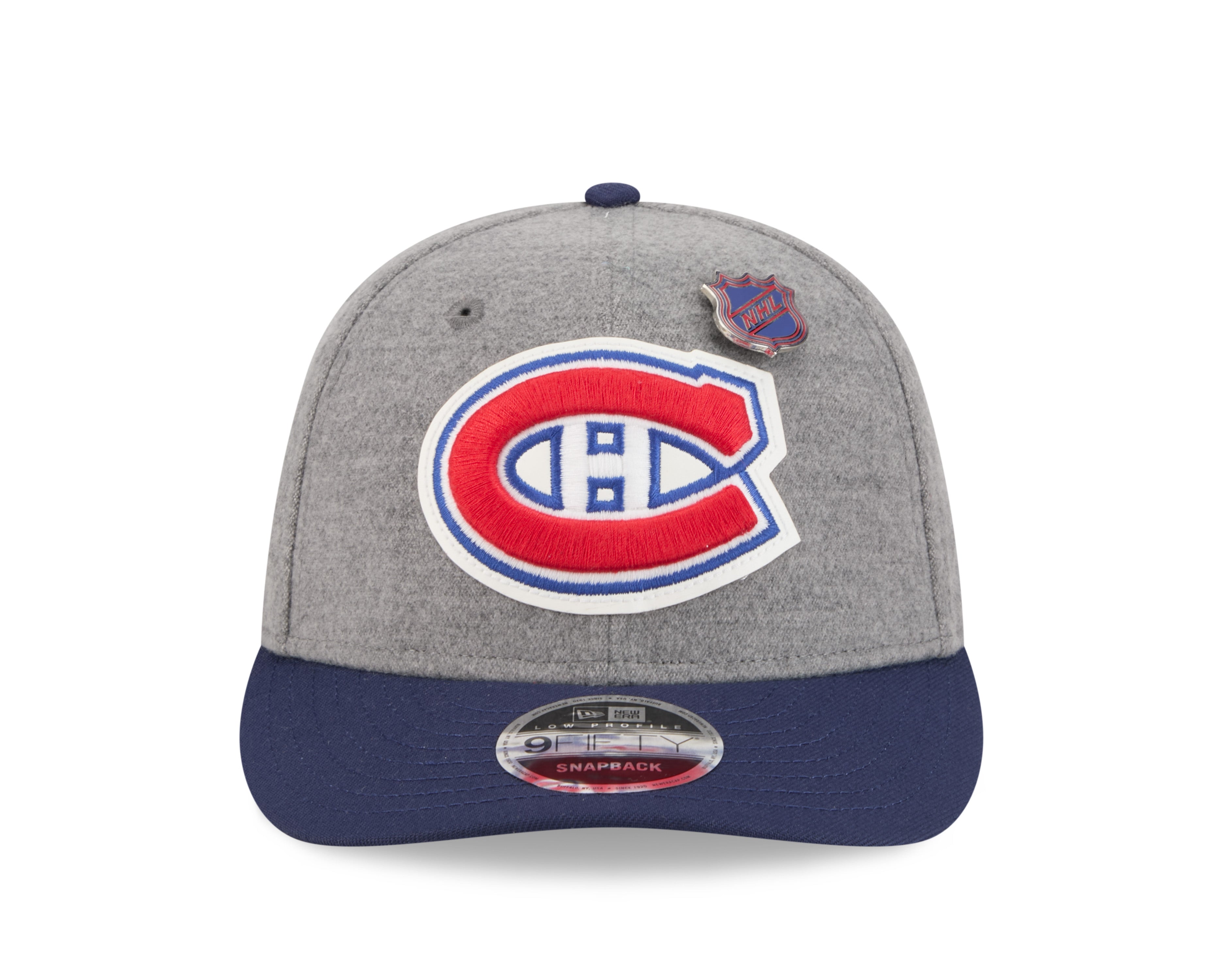 Montreal Canadiens NHL New Era Men's Grey Melton 9Fifty Wool Snapback