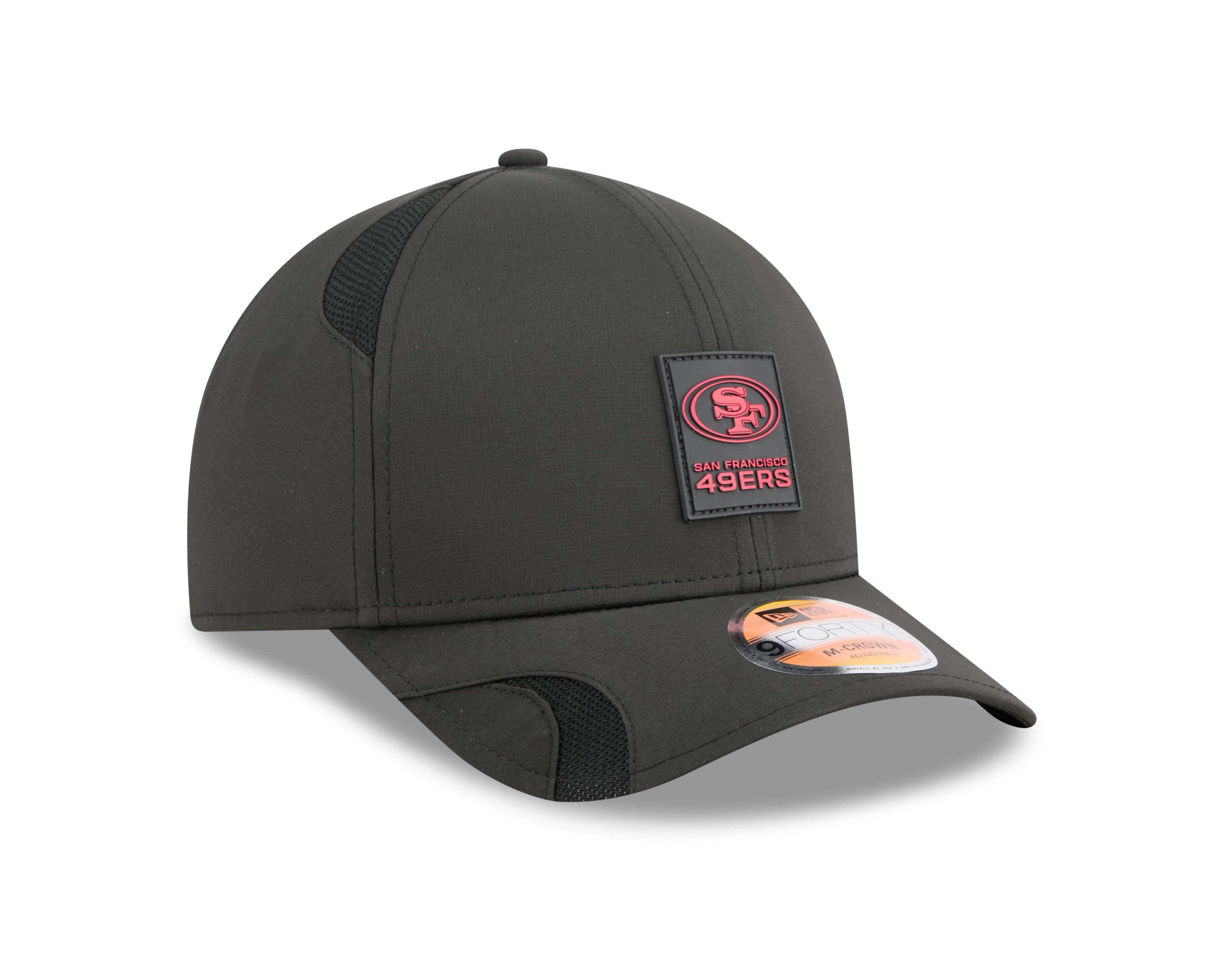 San Francisco 49ers NFL New Era Men's Black 9Forty 2025 Sideline M-Crown Snapback