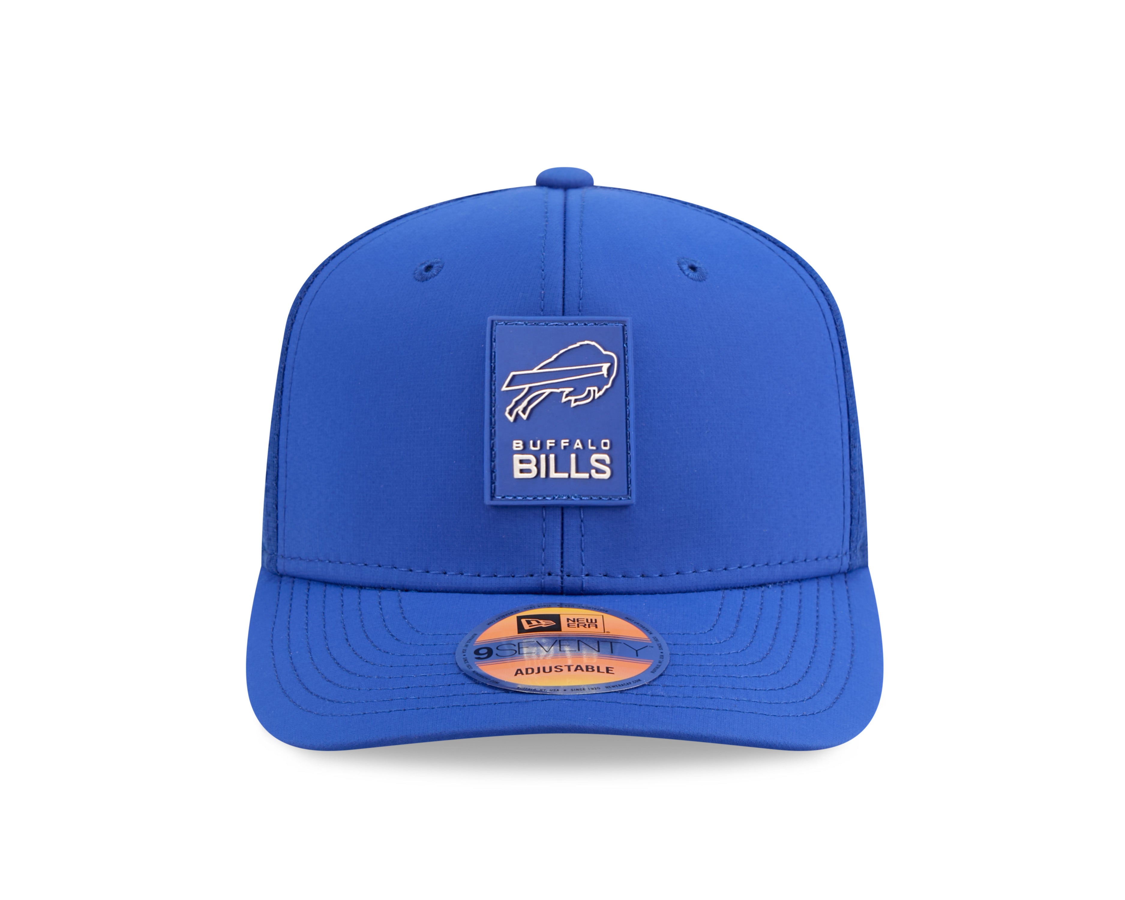 Buffalo Bills NFL New Era Men's Royal Blue 9Seventy 2025 Sideline Hot Weather Trucker Snapback