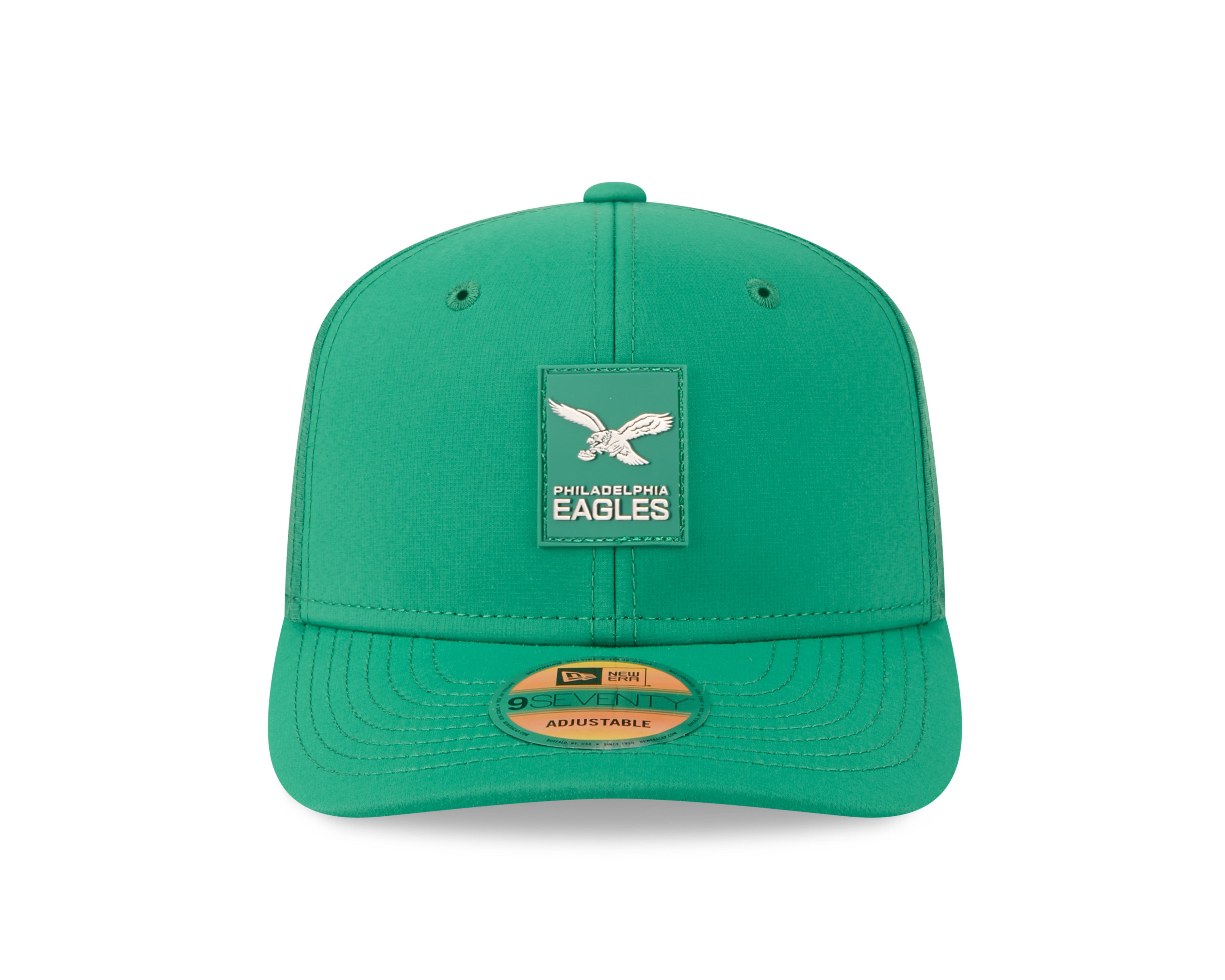 Philadelphia Eagles NFL New Era Men's Green 9Seventy 2025 Sideline Hot Weather Trucker Snapback