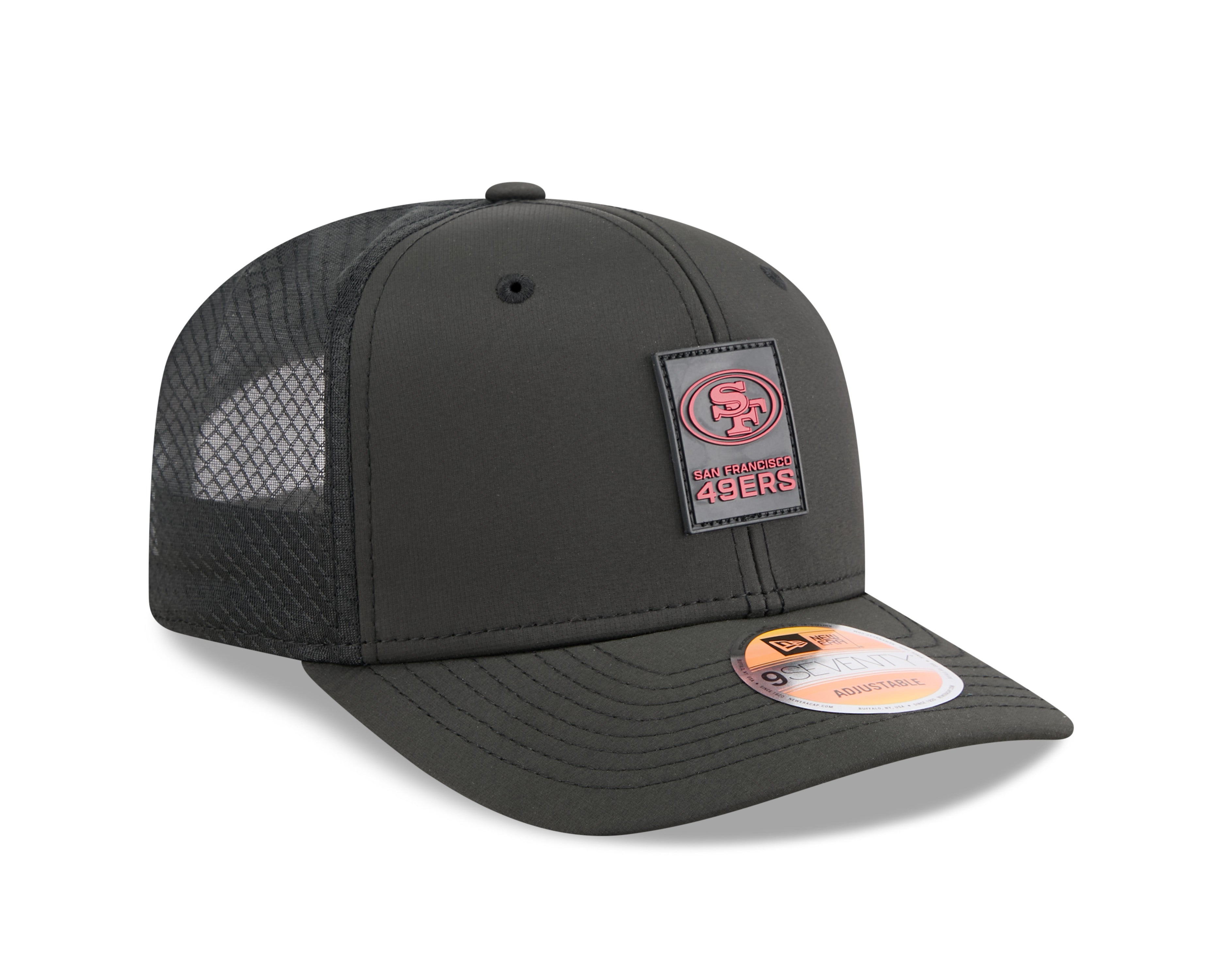 San Francisco 49ers NFL New Era Men's Black 9Seventy 2025 Sideline Hot Weather Trucker Snapback