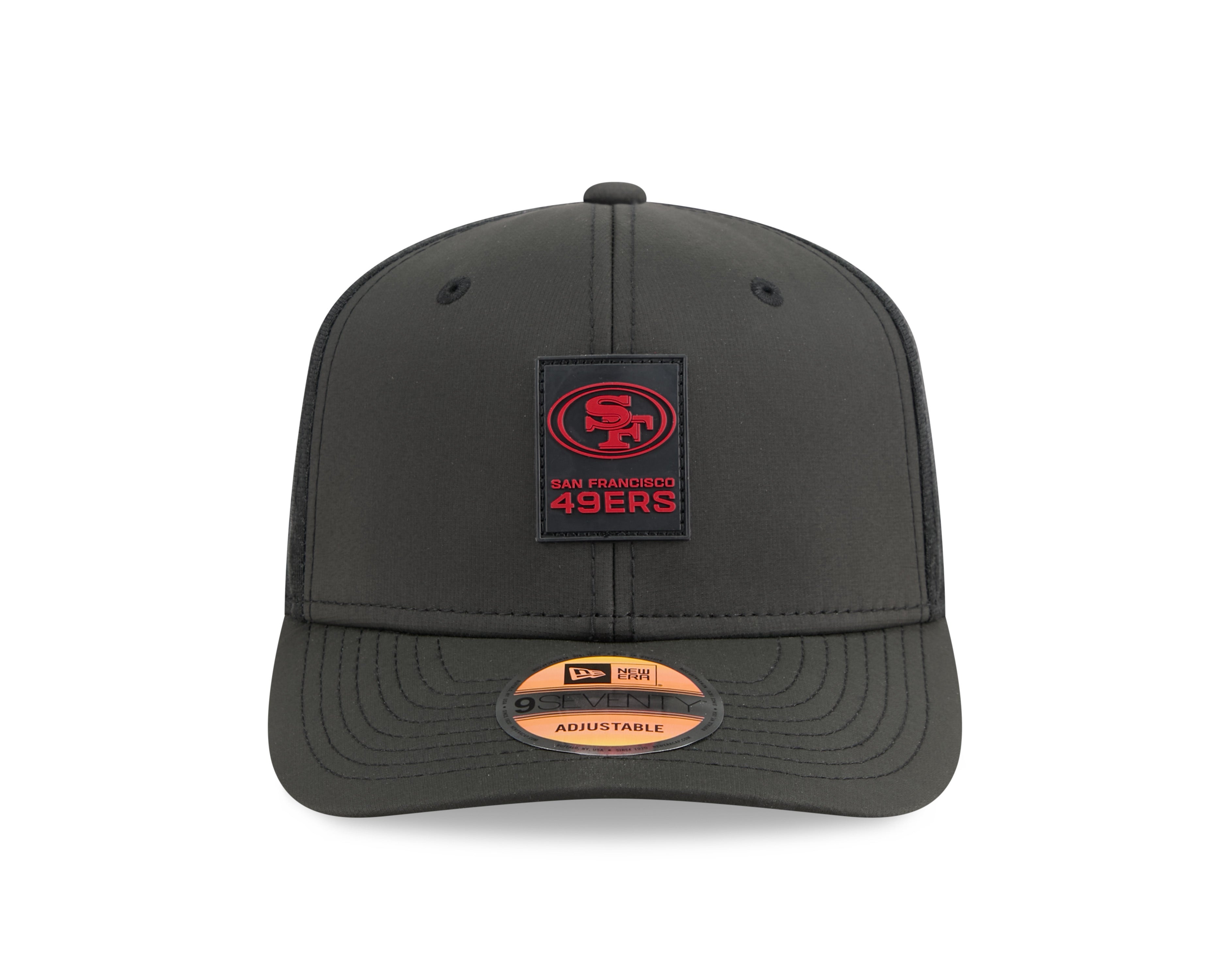 San Francisco 49ers NFL New Era Men's Black 9Seventy 2025 Sideline Hot Weather Trucker Snapback