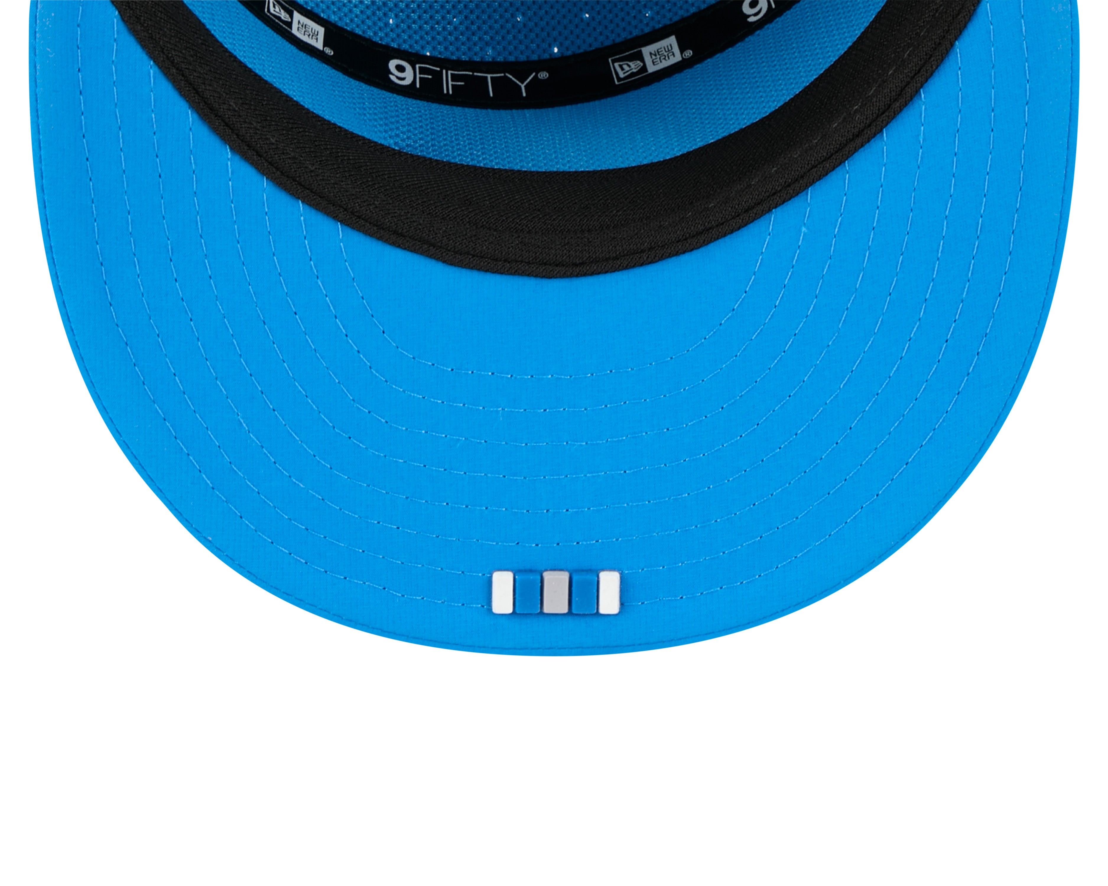 Casquette snapback 9Fifty 2025 bleu clair pour homme des Detroit Lions NFL New Era, avec panneau fendu et logo latéral, pour temps chaud