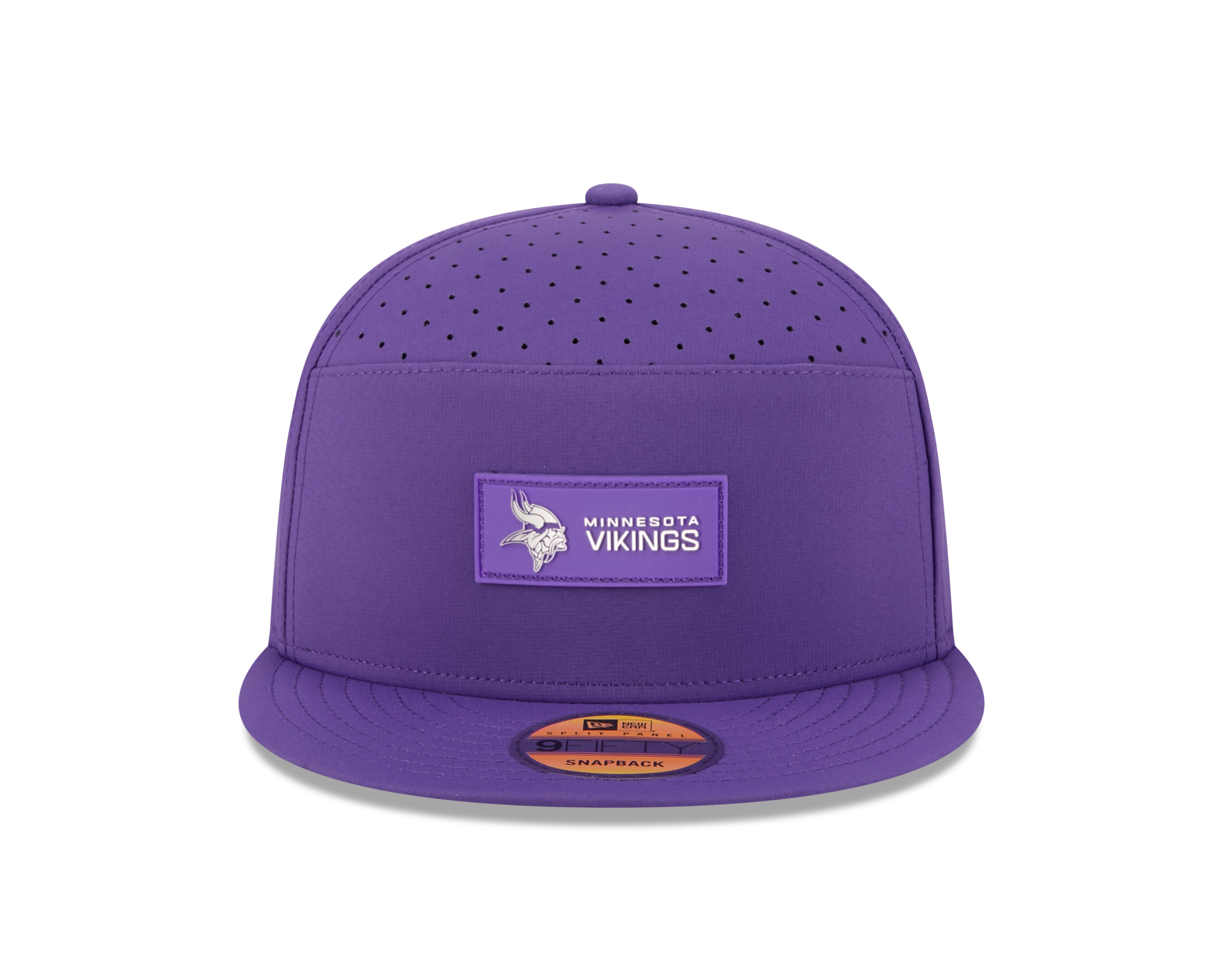 Minnesota Vikings NFL New Era Men's Purple 9Fifty 2025 Sideline Hot Weather Split Panel Snapback