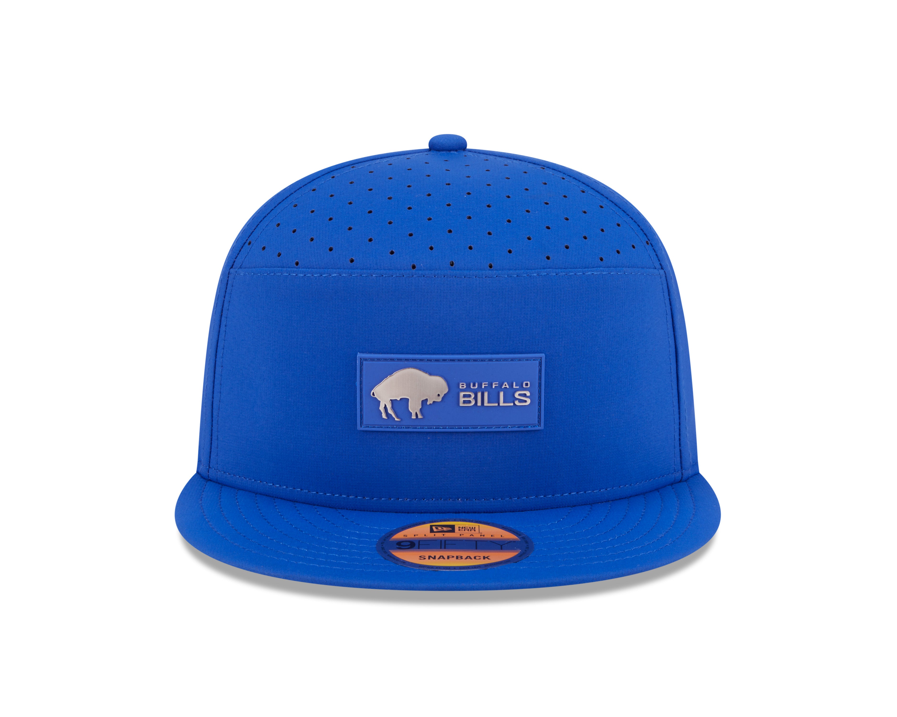 Buffalo Bills NFL New Era Men's Royal Blue 9Fifty 2025 Sideline Hot Weather Split Panel Snapback