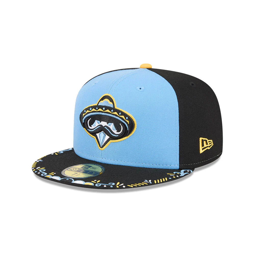 Casquette ajustée 59Fifty Copa De La Diversion New Era pour homme, coloris bleu roi/bleu marine, Arkansas Travelers MiLB