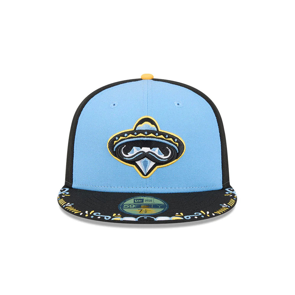Arkansas Travelers MiLB New Era Men's Royal/Navy 59Fifty Copa De La Diversion Fitted Hat
