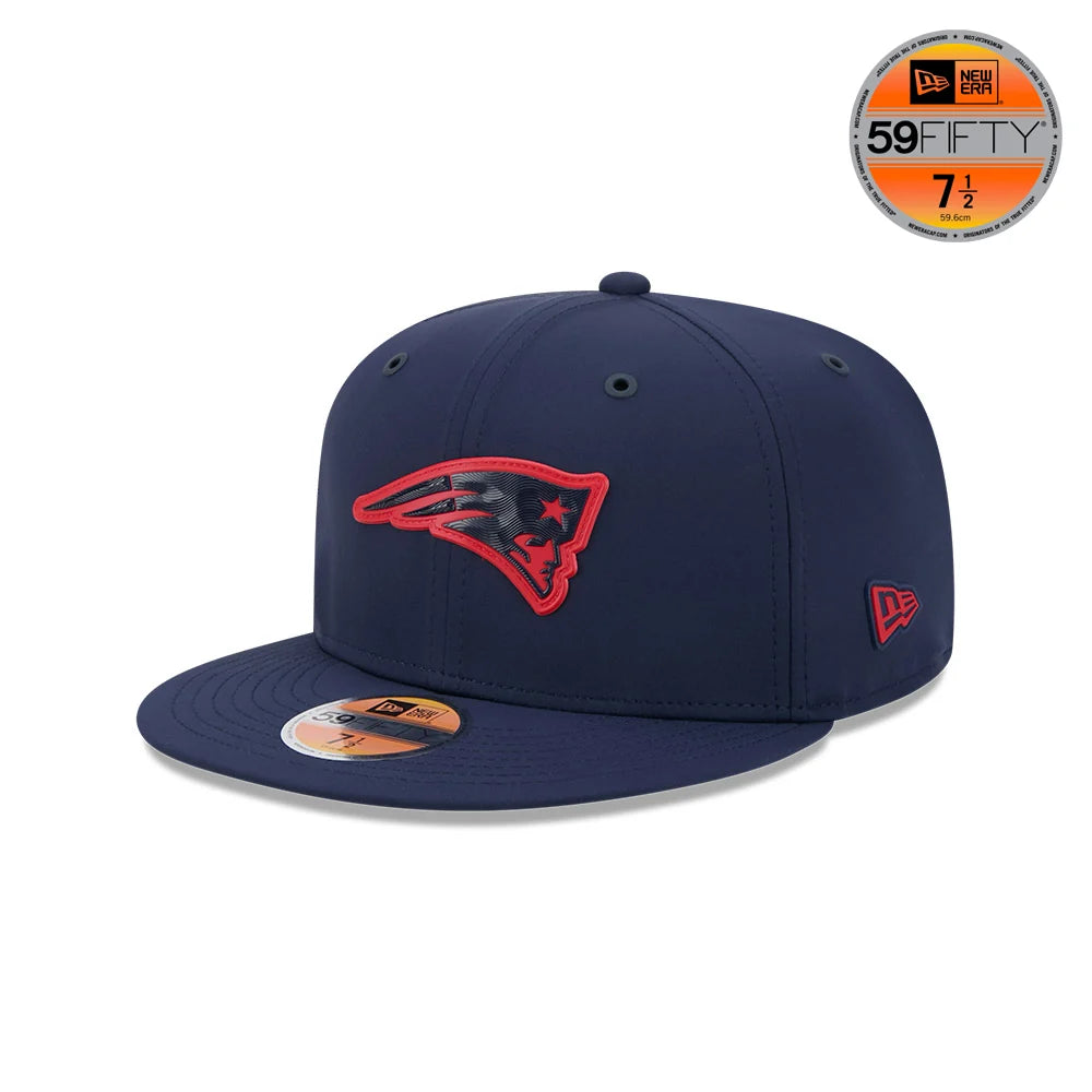 New England Patriots NFL New Era Men's Navy 59Fifty 2026 Sideline Fitted Hat