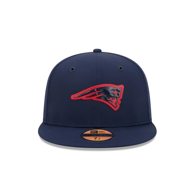 New England Patriots NFL New Era Men's Navy 59Fifty 2026 Sideline Fitted Hat