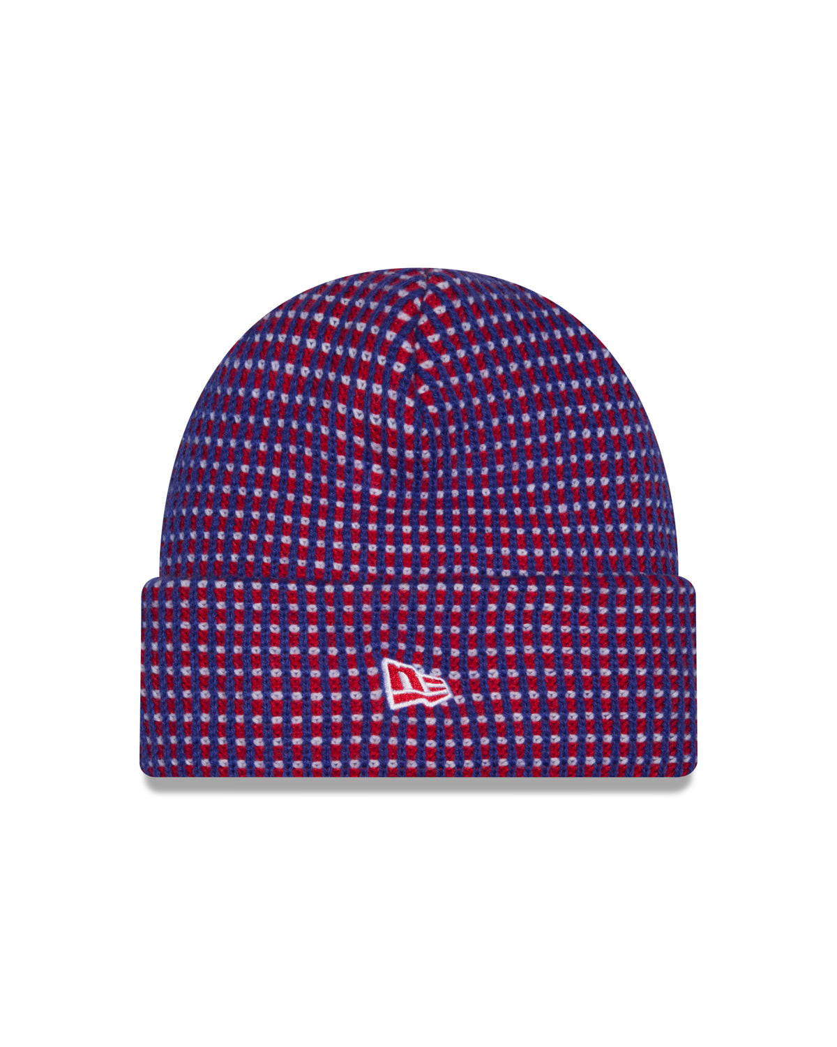 Buffalo Bills NFL New Era Men's Blue/Red 2026 Sideline Cold Weather Classic Logo Cuffed Knit Beanie Hat