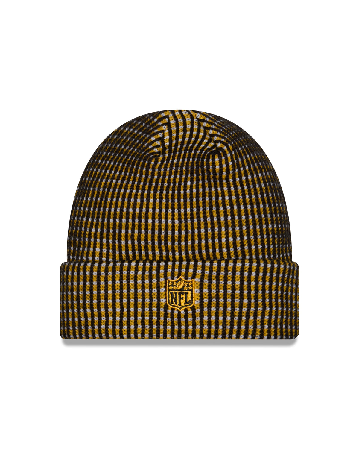 Pittsburgh Steelers NFL New Era Men's Yellow 2026 Sideline Cold Weather Cuffed Knit Beanie Hat