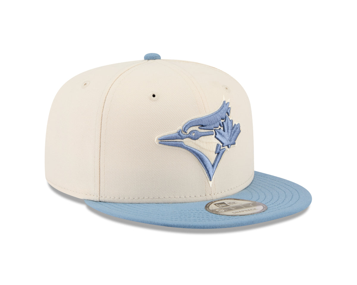 Toronto Blue Jays MLB New Era Men's Off White / Light Blue 9Fifty  Two Tone Color Pack Basic Snapback Hat