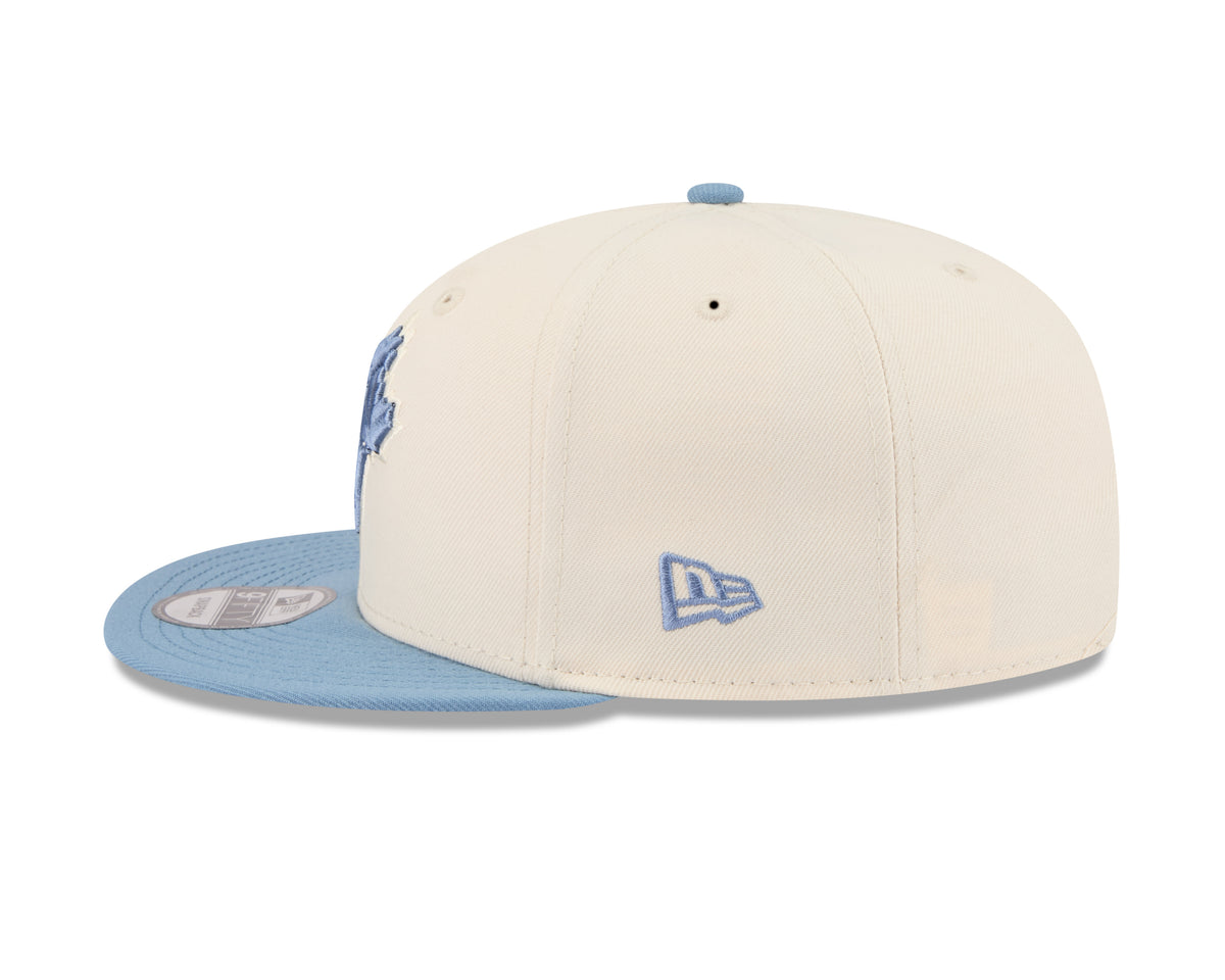 Toronto Blue Jays MLB New Era Men's Off White / Light Blue 9Fifty  Two Tone Color Pack Basic Snapback Hat
