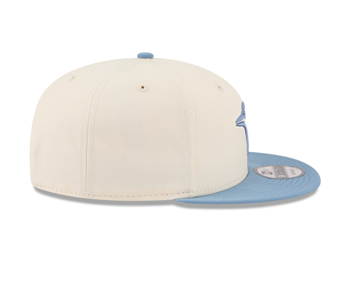 Toronto Blue Jays MLB New Era Men's Off White / Light Blue 9Fifty  Two Tone Color Pack Basic Snapback Hat