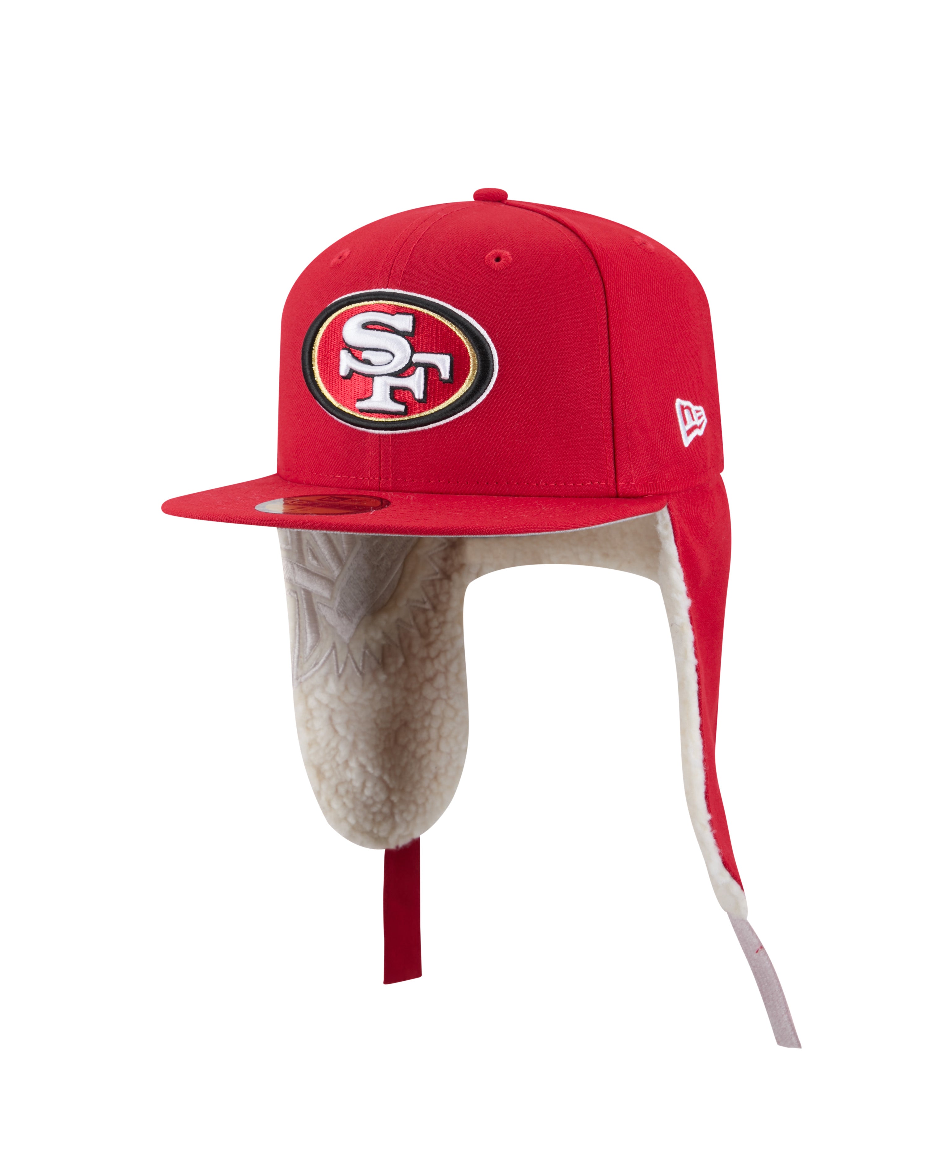 San Francisco 49ers NFL New Era Men's Red 59Fifty Dog Ear Plaid Fitted Hat