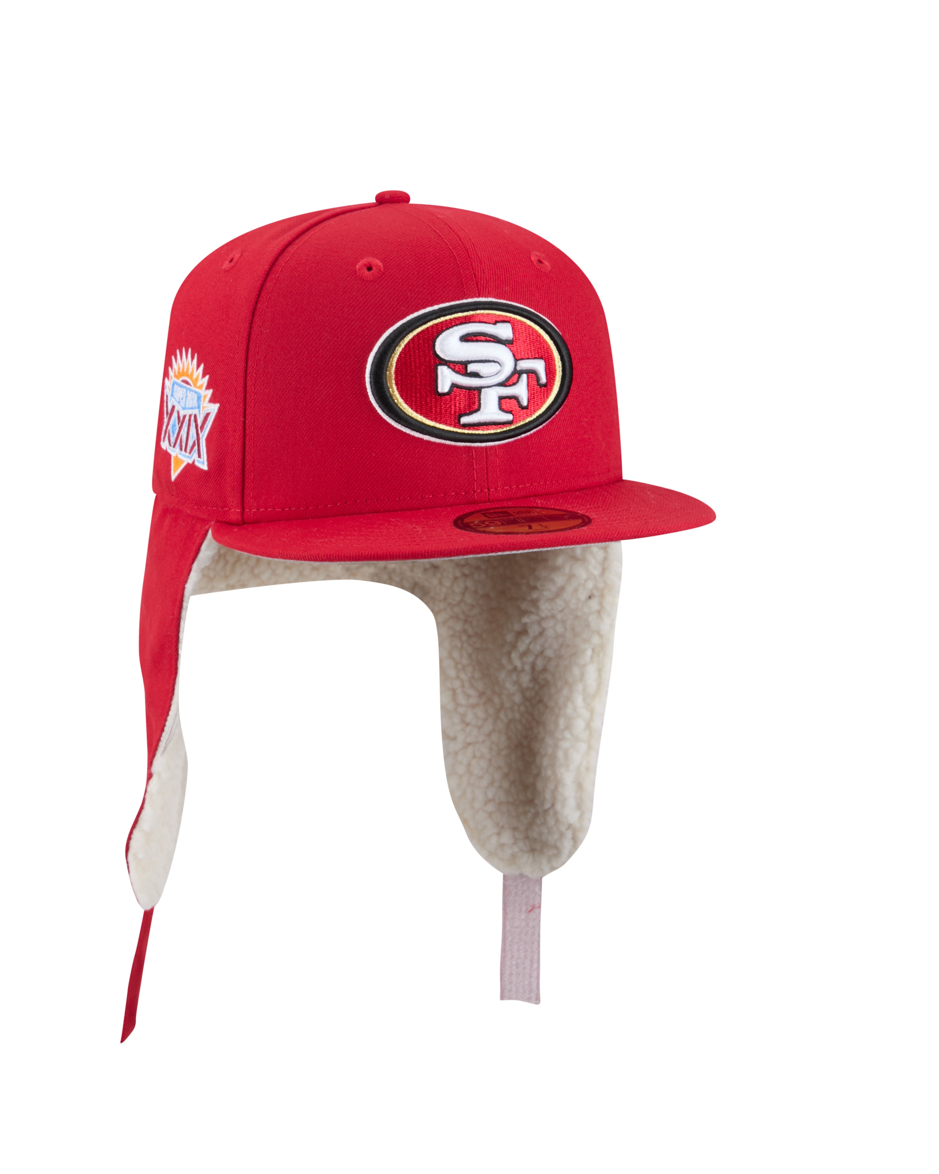 San Francisco 49ers NFL New Era Men's Red 59Fifty Dog Ear Plaid Fitted Hat