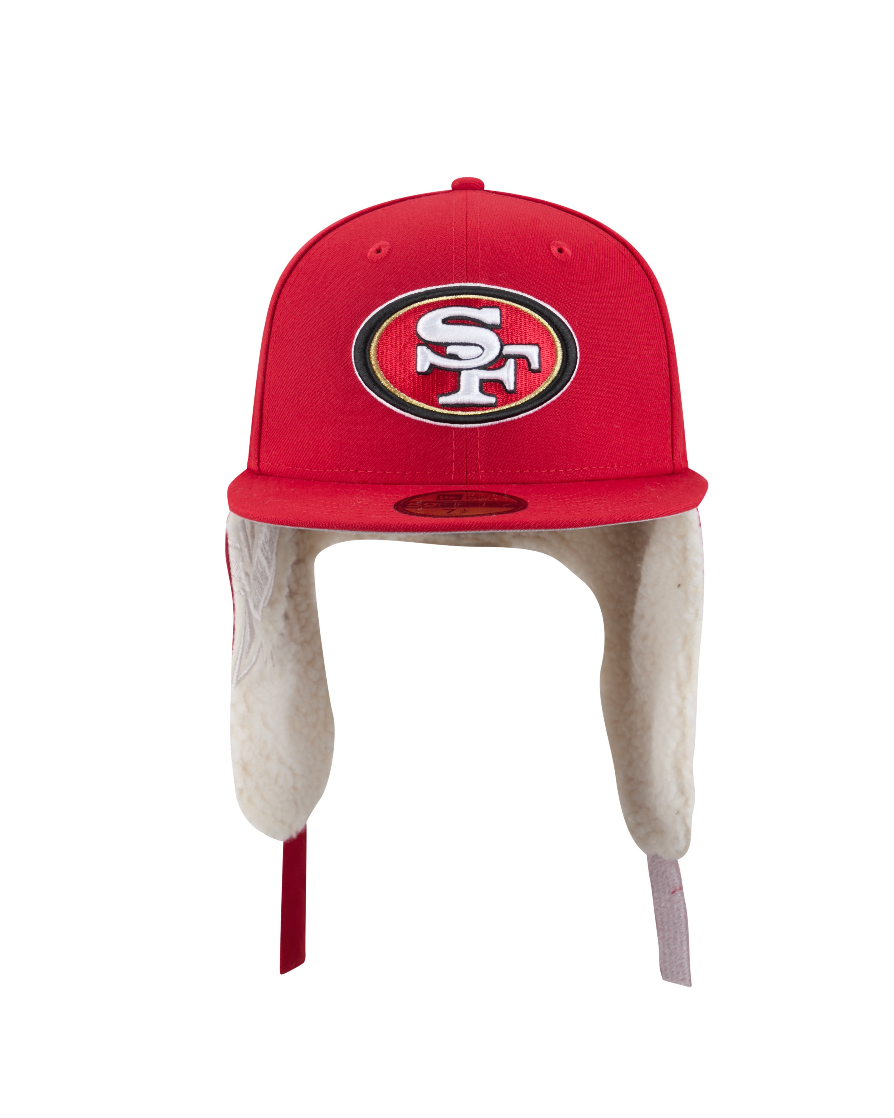San Francisco 49ers NFL New Era Men's Red 59Fifty Dog Ear Plaid Fitted Hat