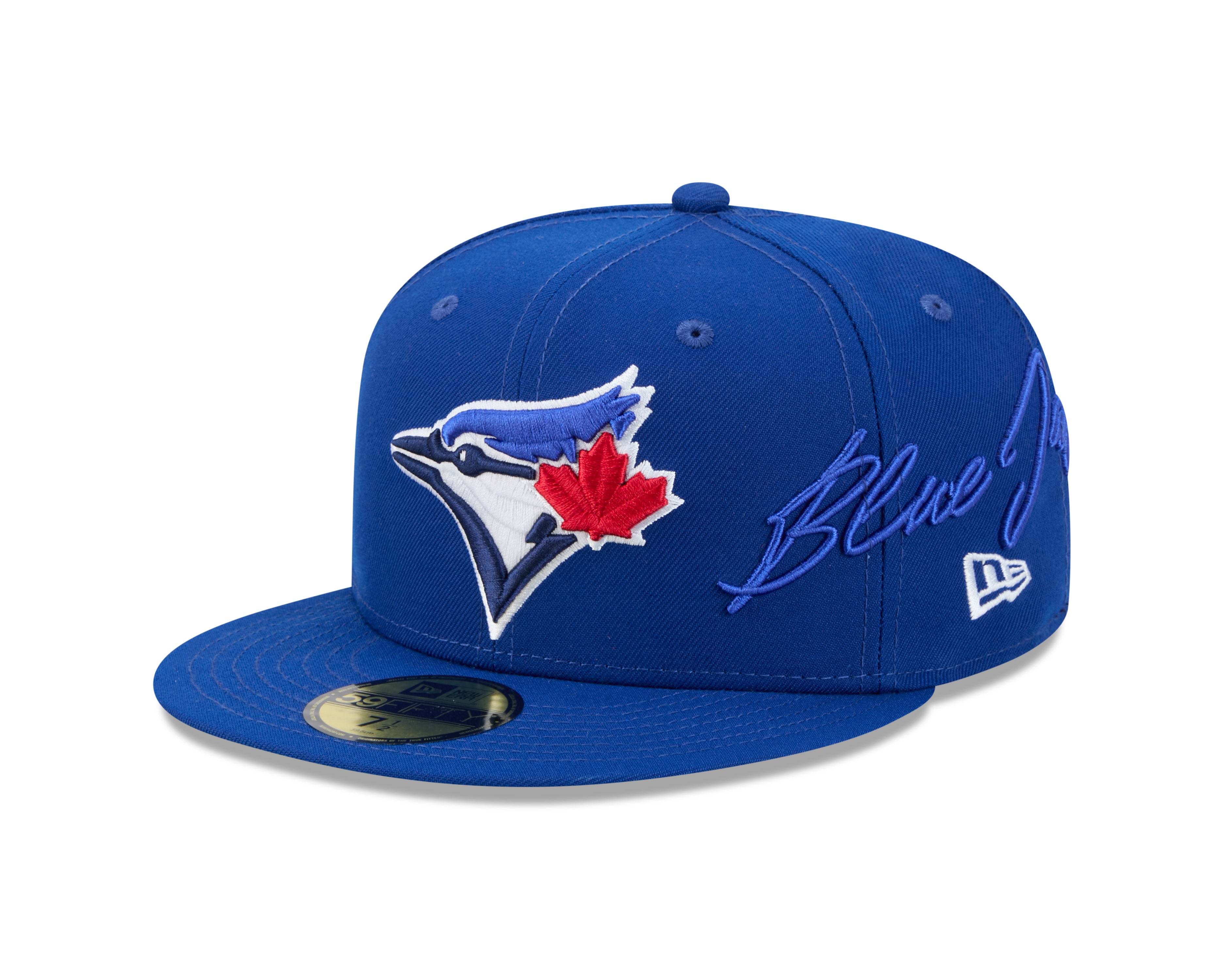 Toronto Blue Jays MLB New Era Men's Royal Blue 59Fifty Side Script Fitted Hat