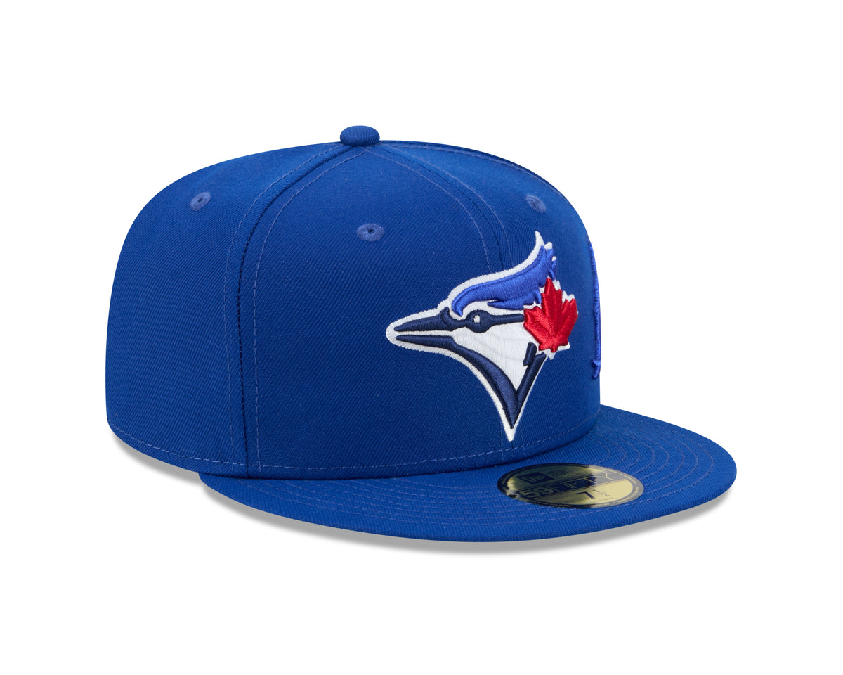 Toronto Blue Jays MLB New Era Men's Royal Blue 59Fifty Side Script Fitted Hat