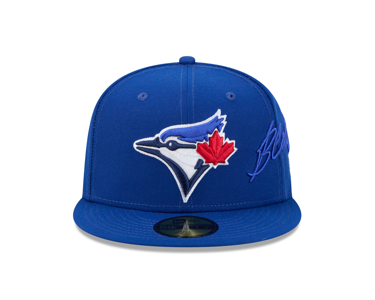Toronto Blue Jays MLB New Era Men's Royal Blue 59Fifty Side Script Fitted Hat