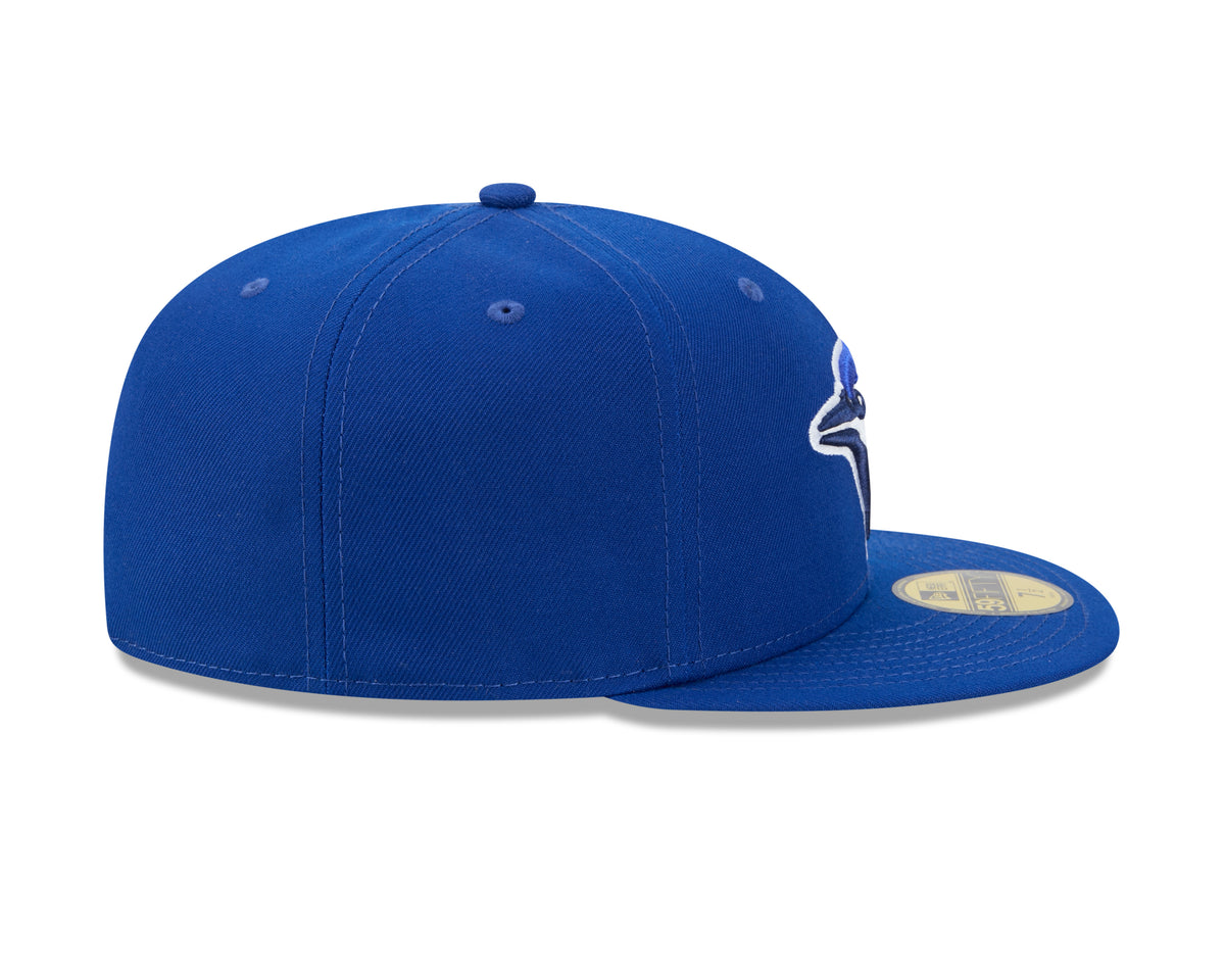 Toronto Blue Jays MLB New Era Men's Royal Blue 59Fifty Side Script Fitted Hat