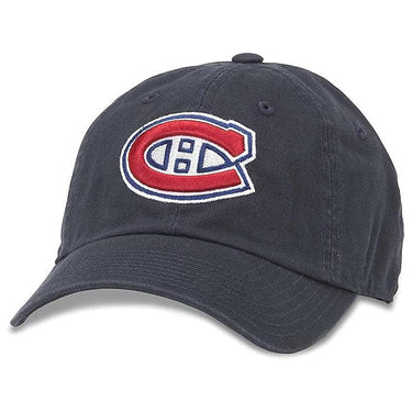 Montreal Canadiens NHL American Needle Men's Navy Blue Line Adjustable Hat
