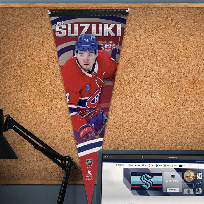 Nick Suzuki Montreal Canadiens NHL WinCraft 12"x30" Premium Pennant