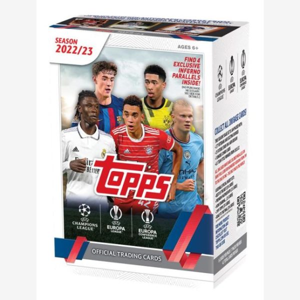 Boîte de valeur de football des compétitions UEFA Topps 2023