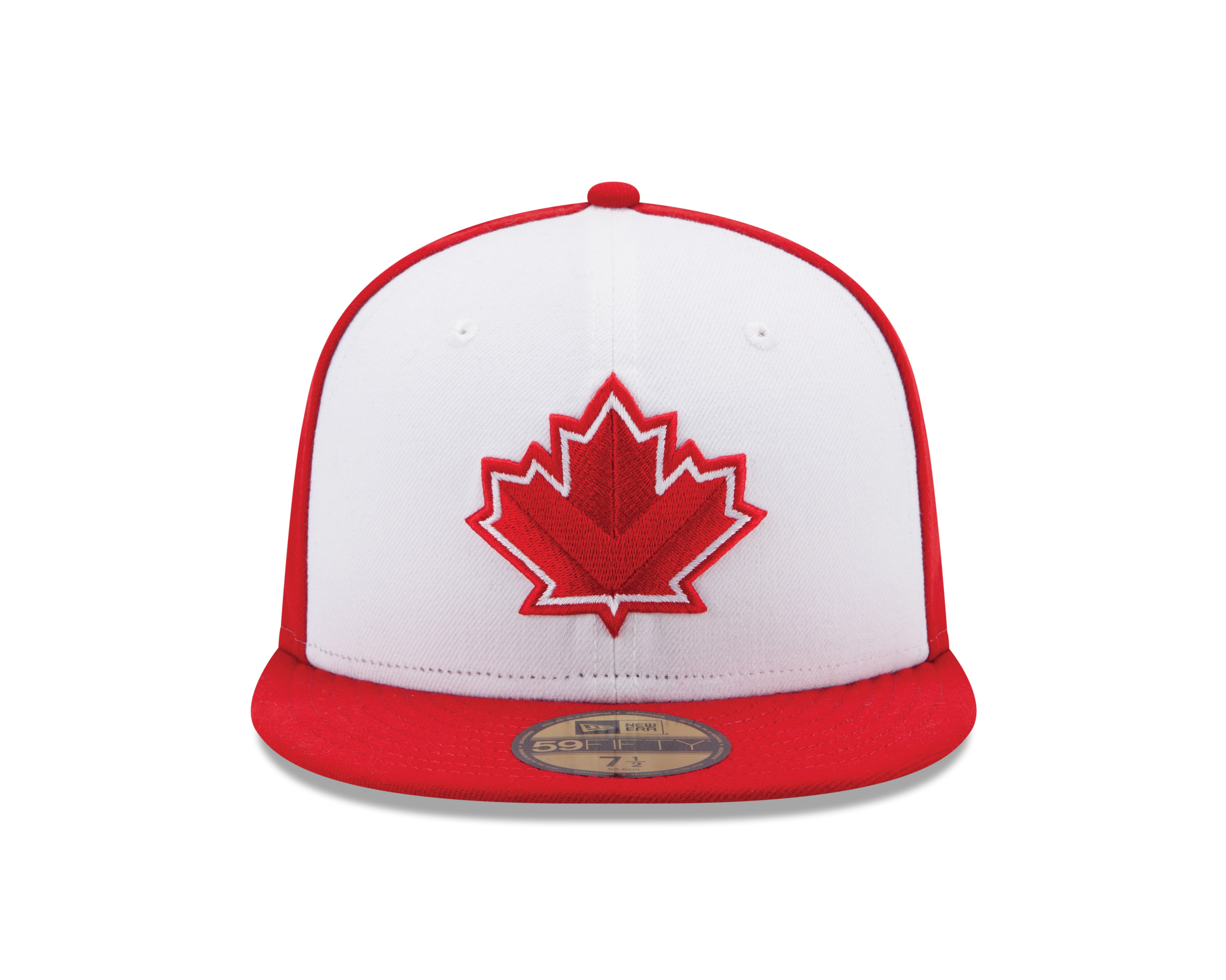 Casquette ajustée de base 59Fifty MiLB New Era des Canadiens de Vancouver pour hommes, blanc/rouge