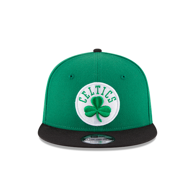 Boston Celtics NBA New Era pour hommes, vert/noir 9Fifty Two Tone Snapback