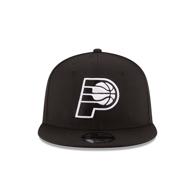 Indiana Pacers NBA New Era Men's Black/White 9Fifty Basic Snapback