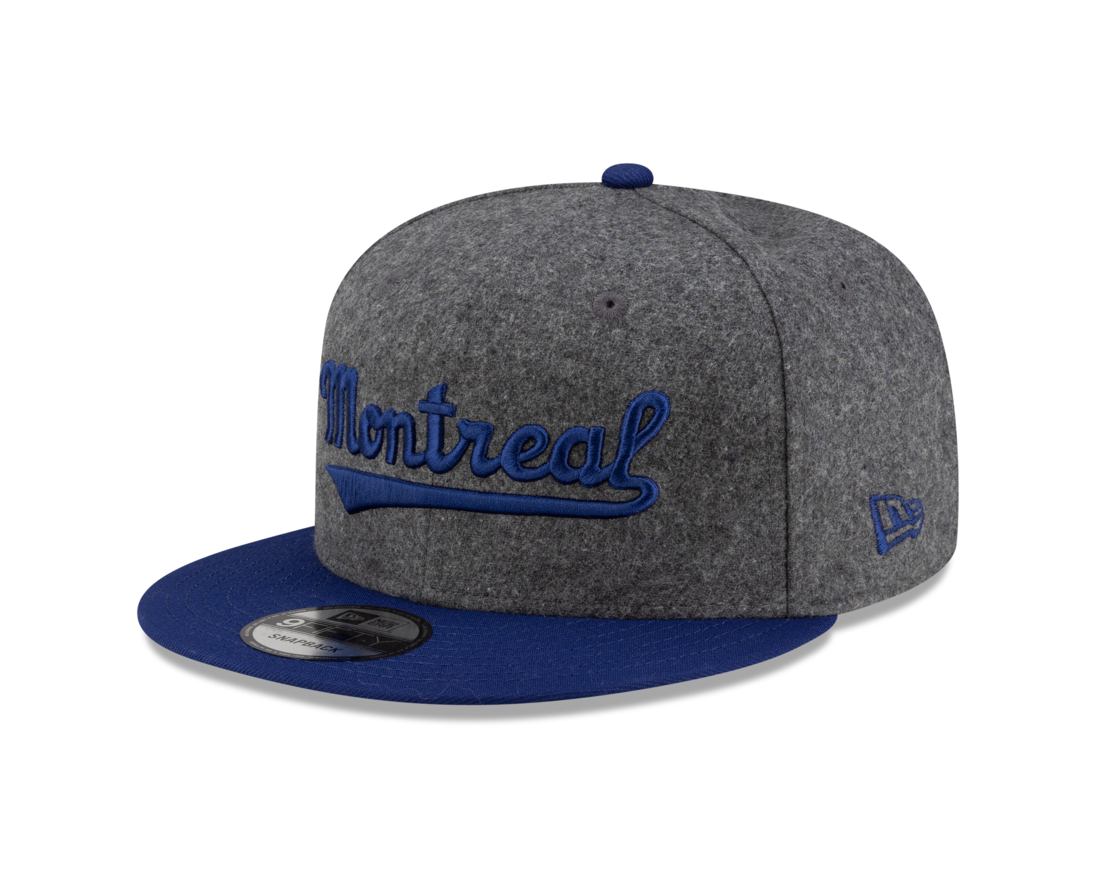 Montreal Royals MiLB New Era Men's Grey Melton 9Fifty Vintage Snapback