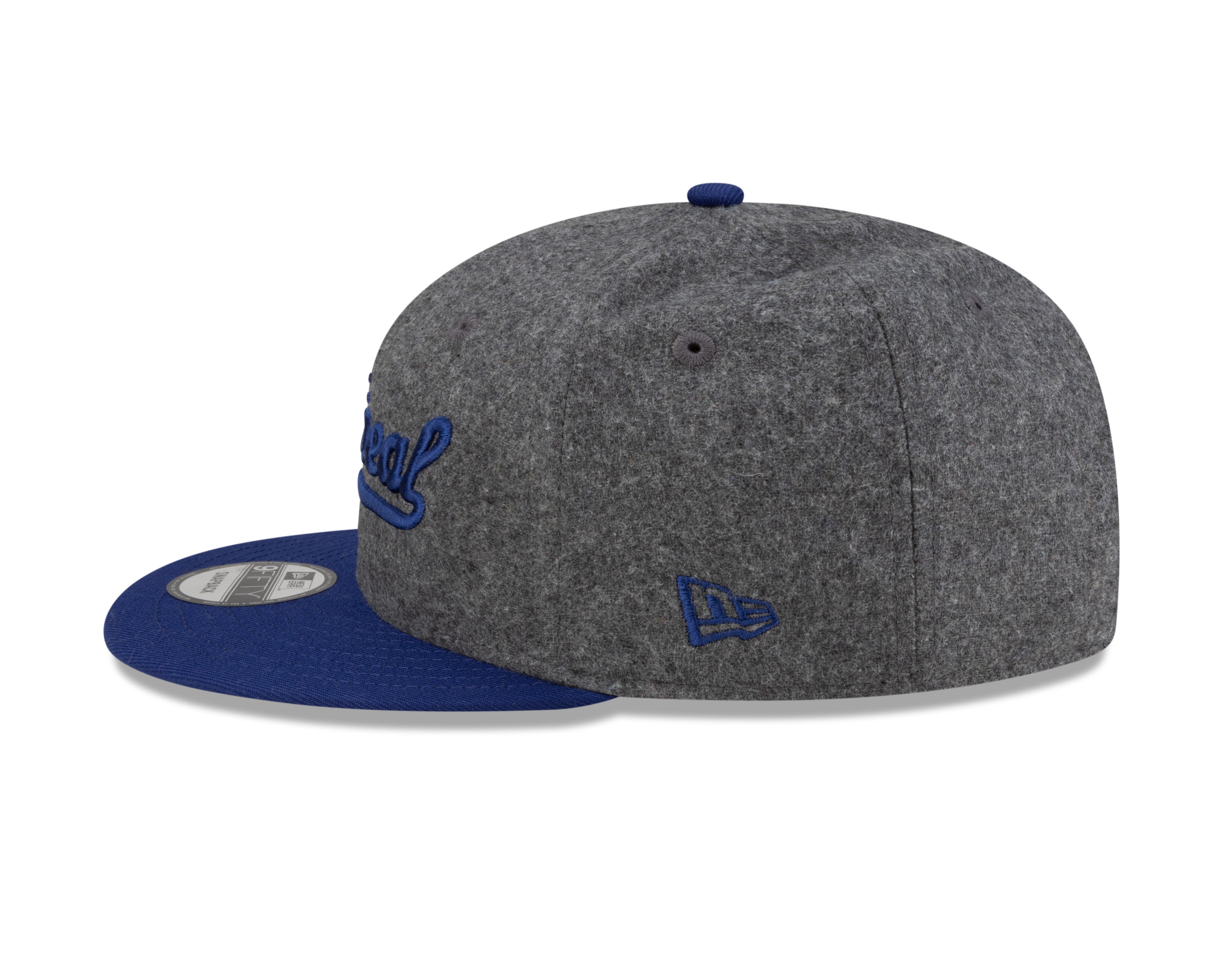 Montreal Royals MiLB New Era Men's Grey Melton 9Fifty Vintage Snapback