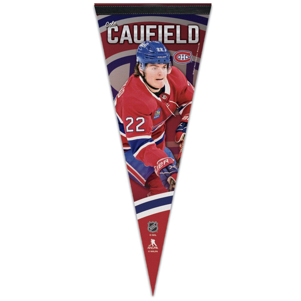 Cole Caufield Canadiens de Montréal NHL WinCraft 12"x30" Fanion Premium