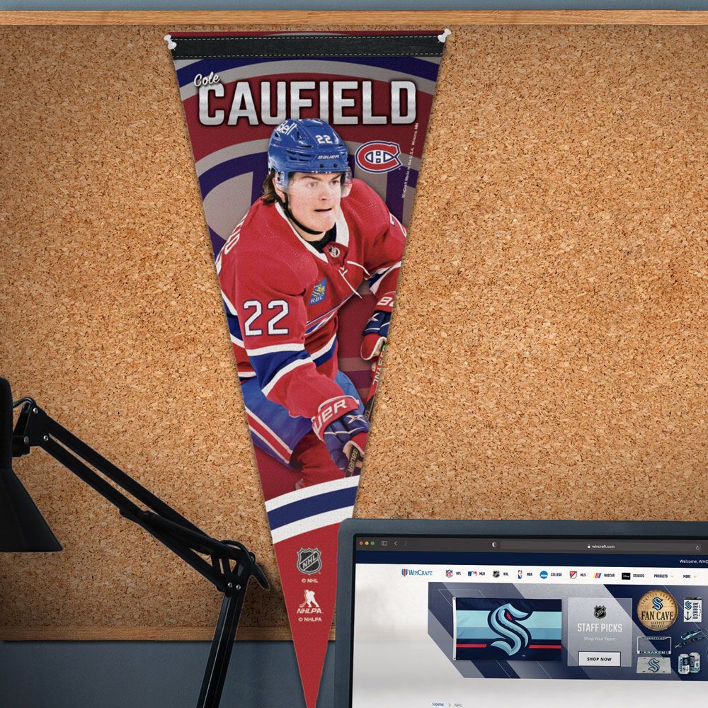 Cole Caufield Canadiens de Montréal NHL WinCraft 12"x30" Fanion Premium